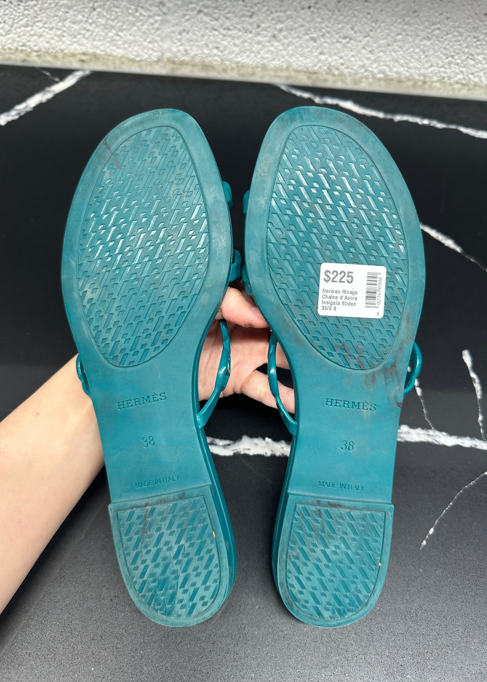 Hermes Rivage Chaine d'Ancre Insignia Slides 38/8
