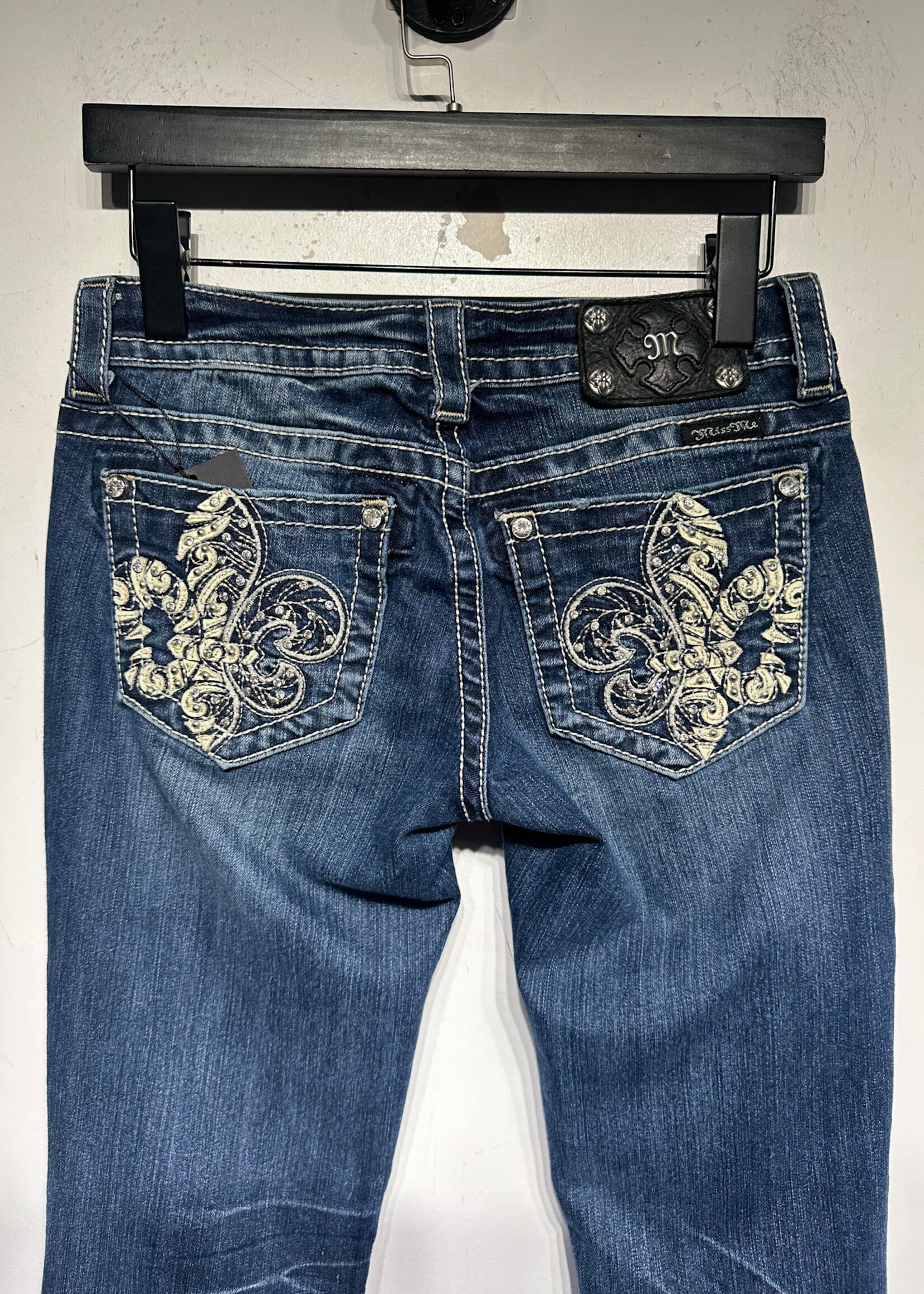 MissMe Fleur de Lis Bootcut Jeans Fem 27