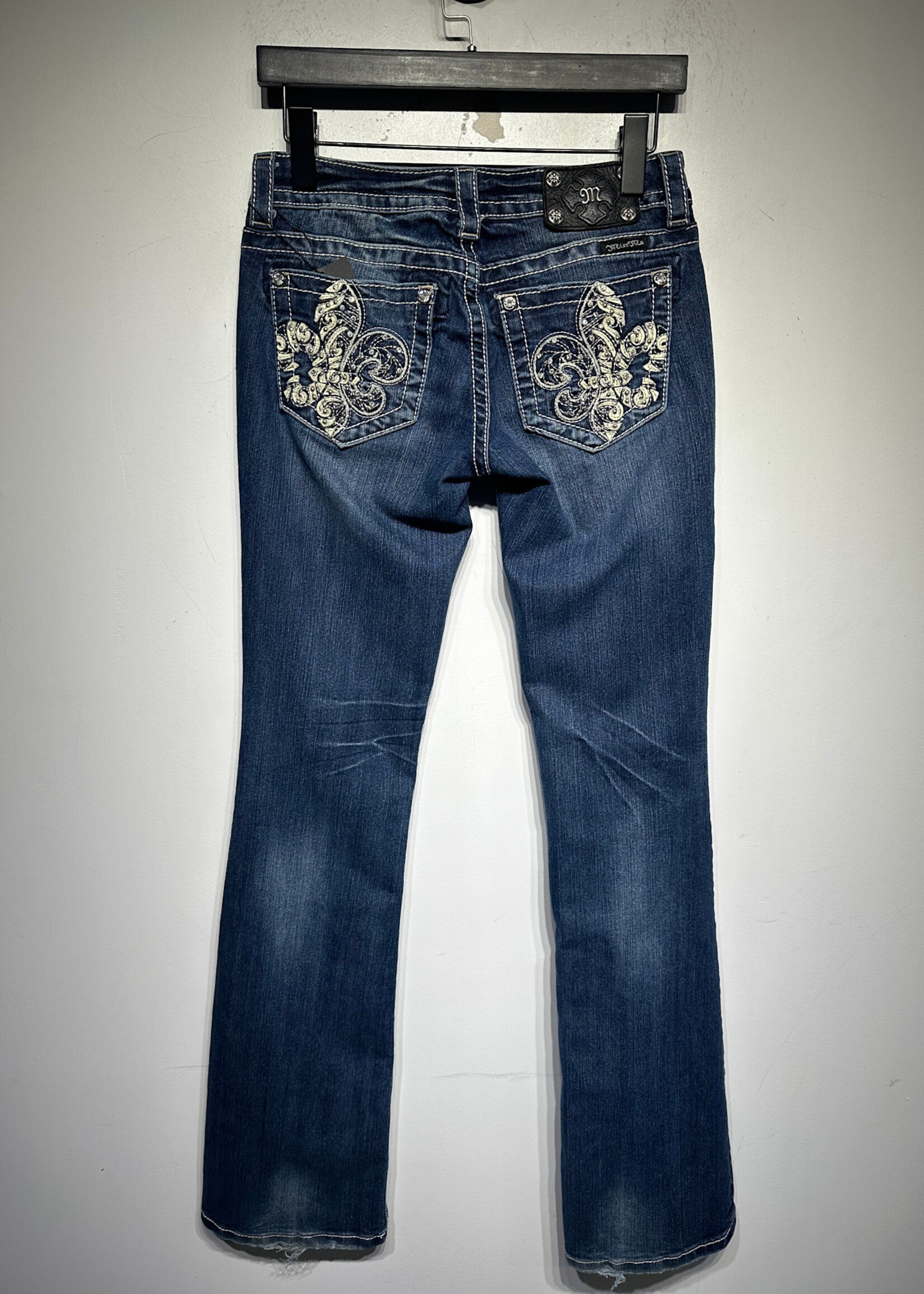 MissMe Fleur de Lis Bootcut Jeans Fem 27