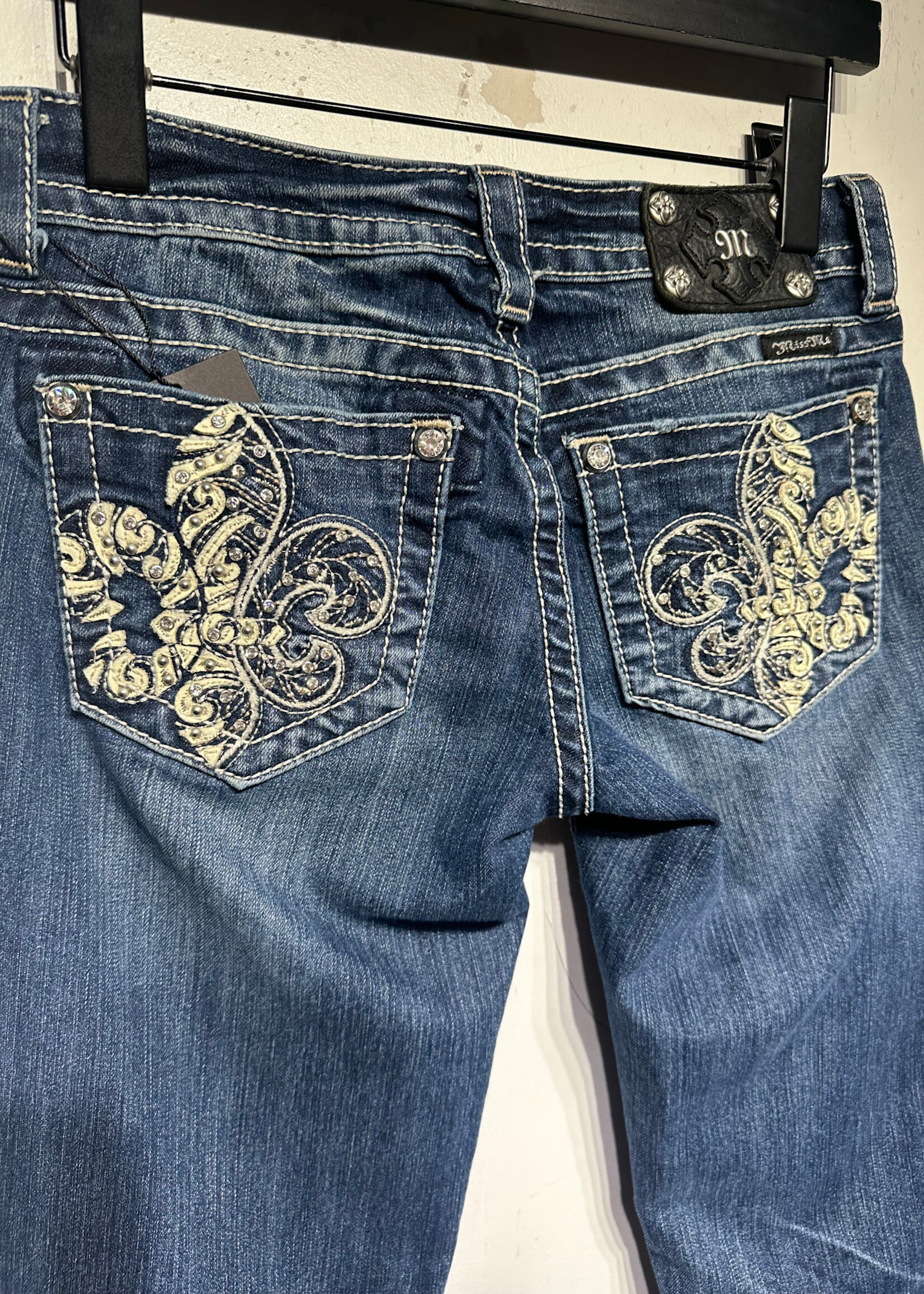 MissMe Fleur de Lis Bootcut Jeans Fem 27