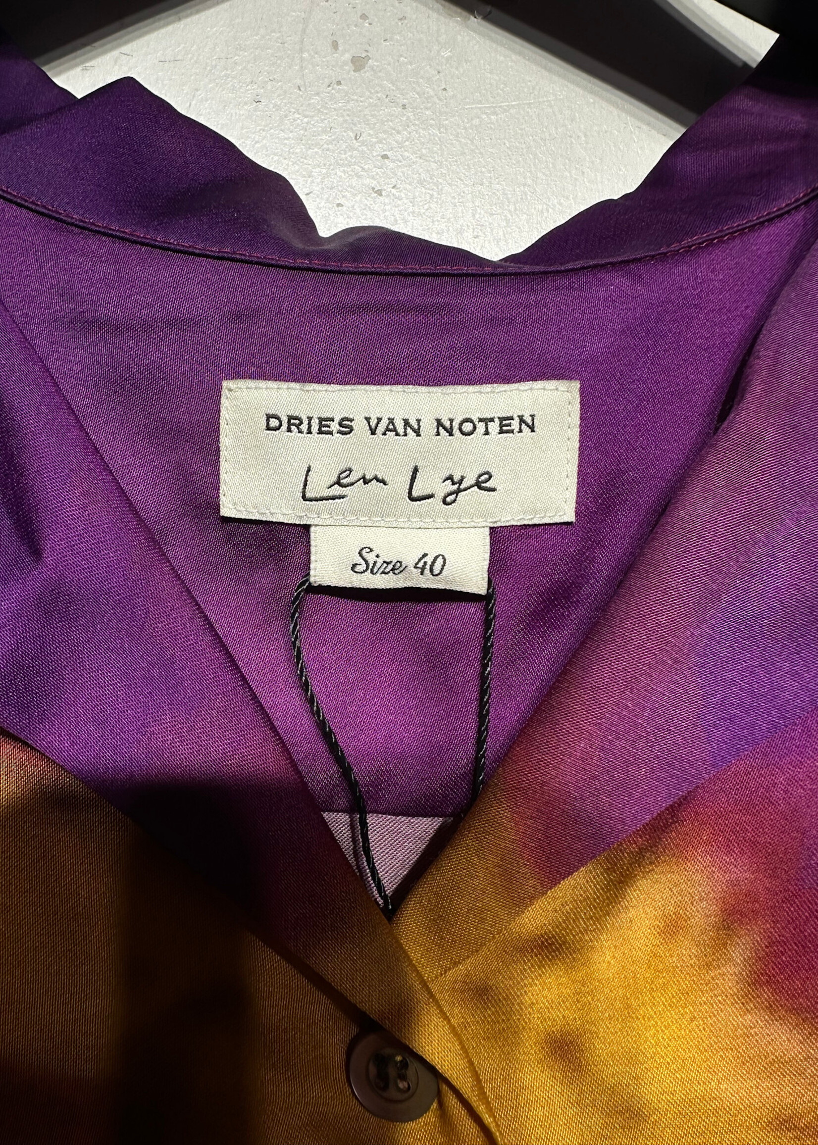Dries Van Noten Len Lye Psychadelic Button Up Masc L
