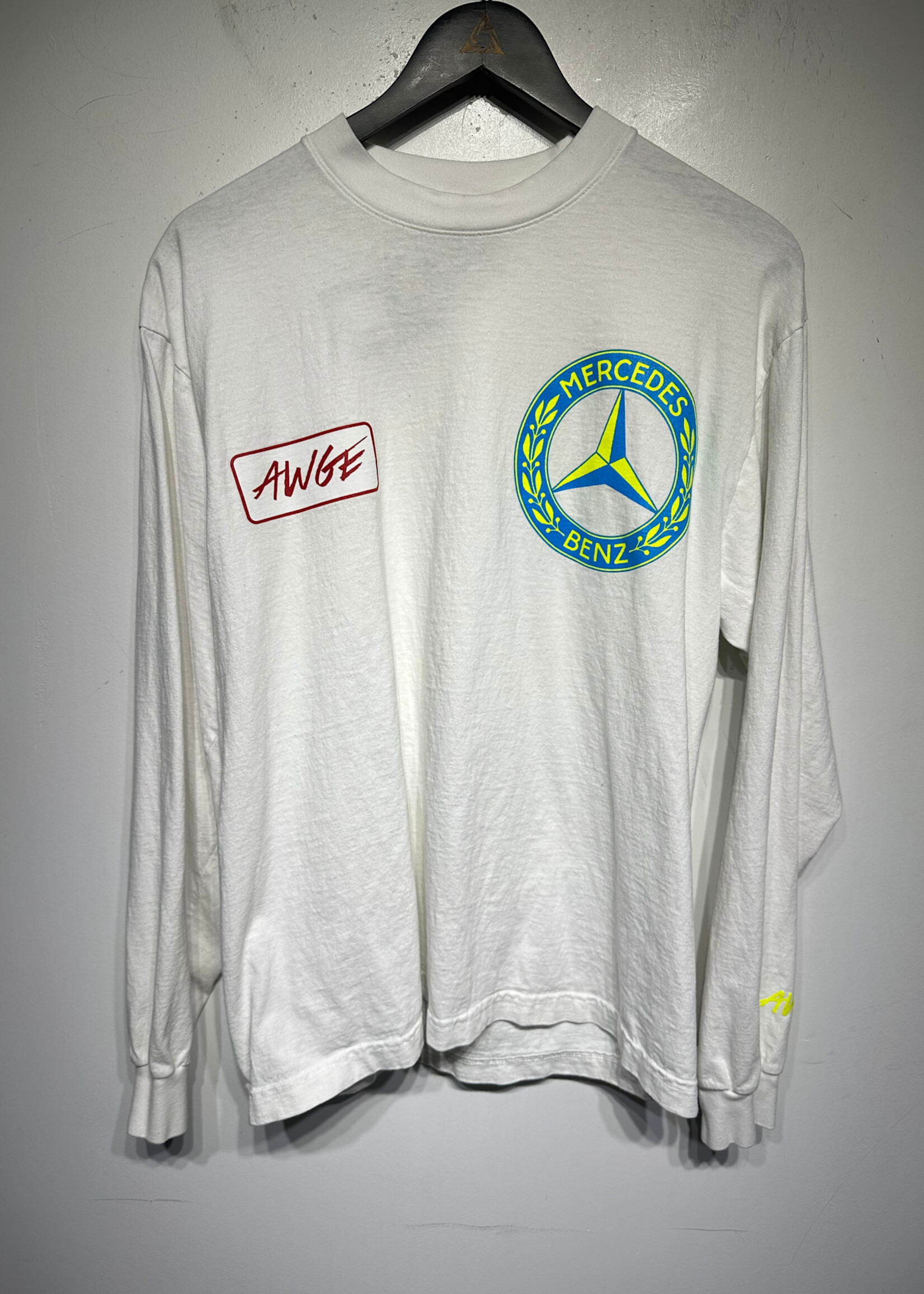 AWGE A$AP Rocky White Mercedes Logo LS Tee Masc M