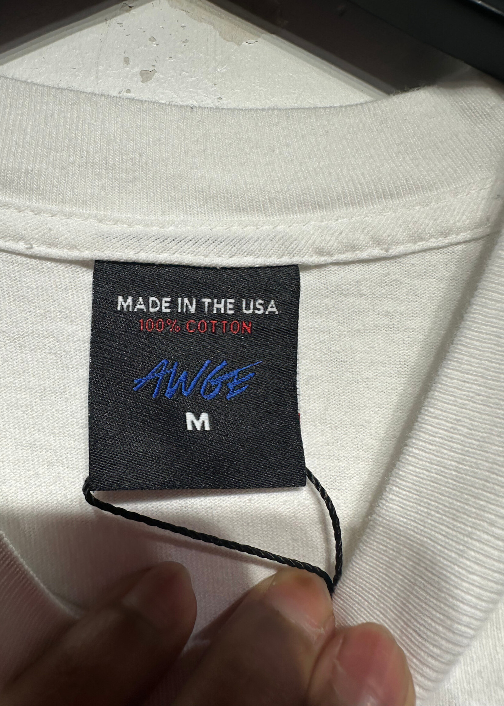 AWGE A$AP Rocky White Mercedes Logo LS Tee Masc M