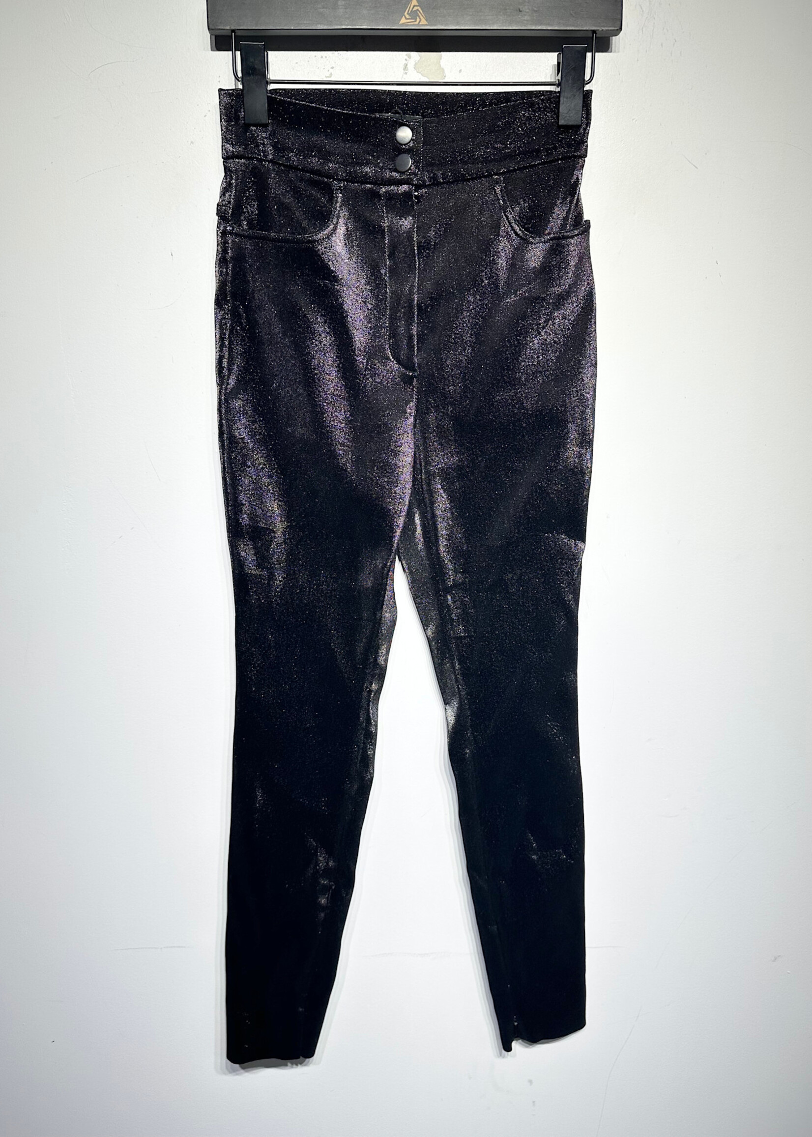 Dolce and Gabbana Black Sparkle Leggings Fem 24
