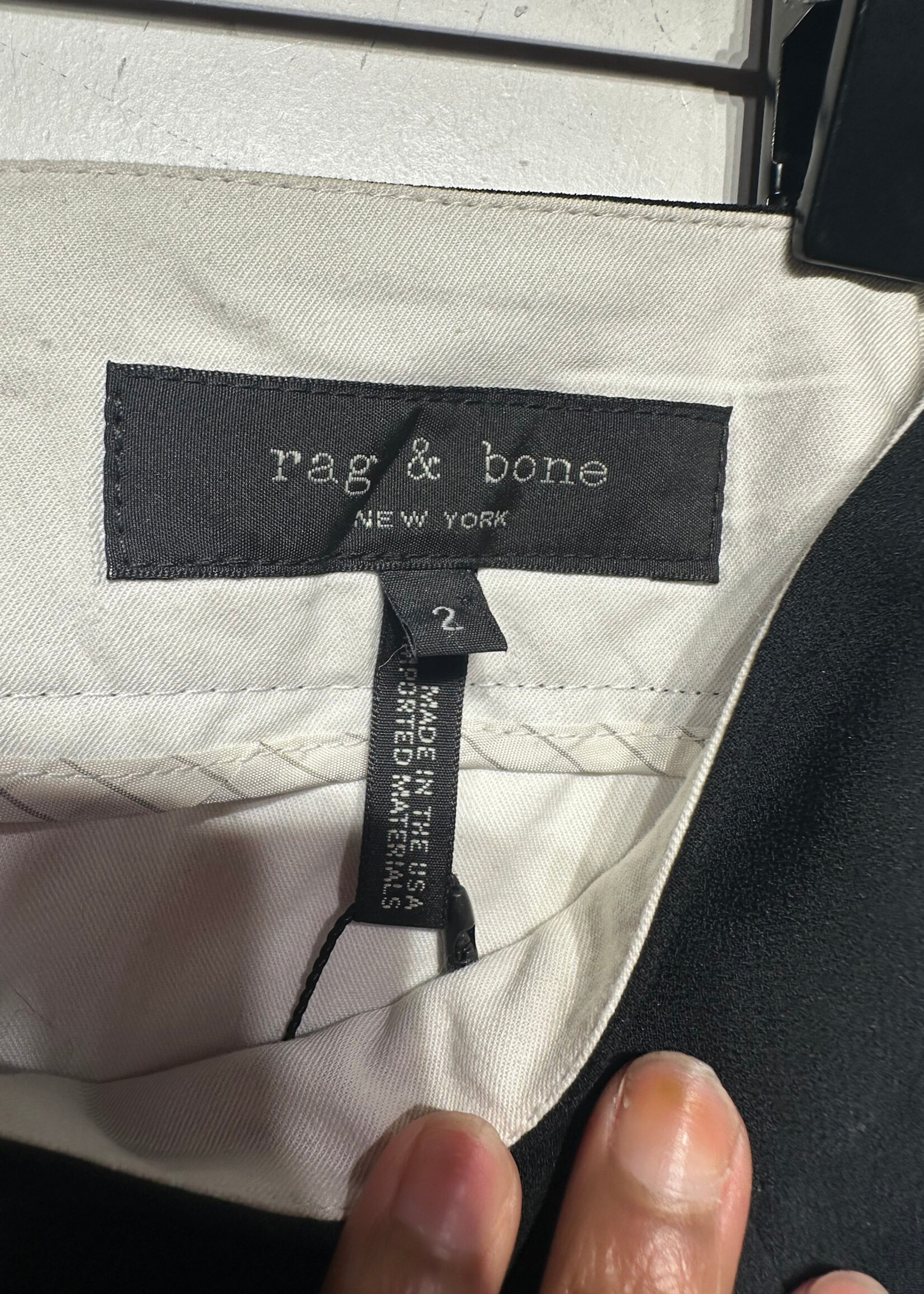 Rag and Bone Black Wide Leg Pants Fem 28