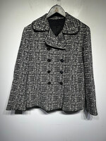 Marc Jacobs Black White Printed Overcoat 6/S