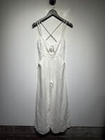 Rumer White Sleeveless Linen Jumpsuit Fem XS