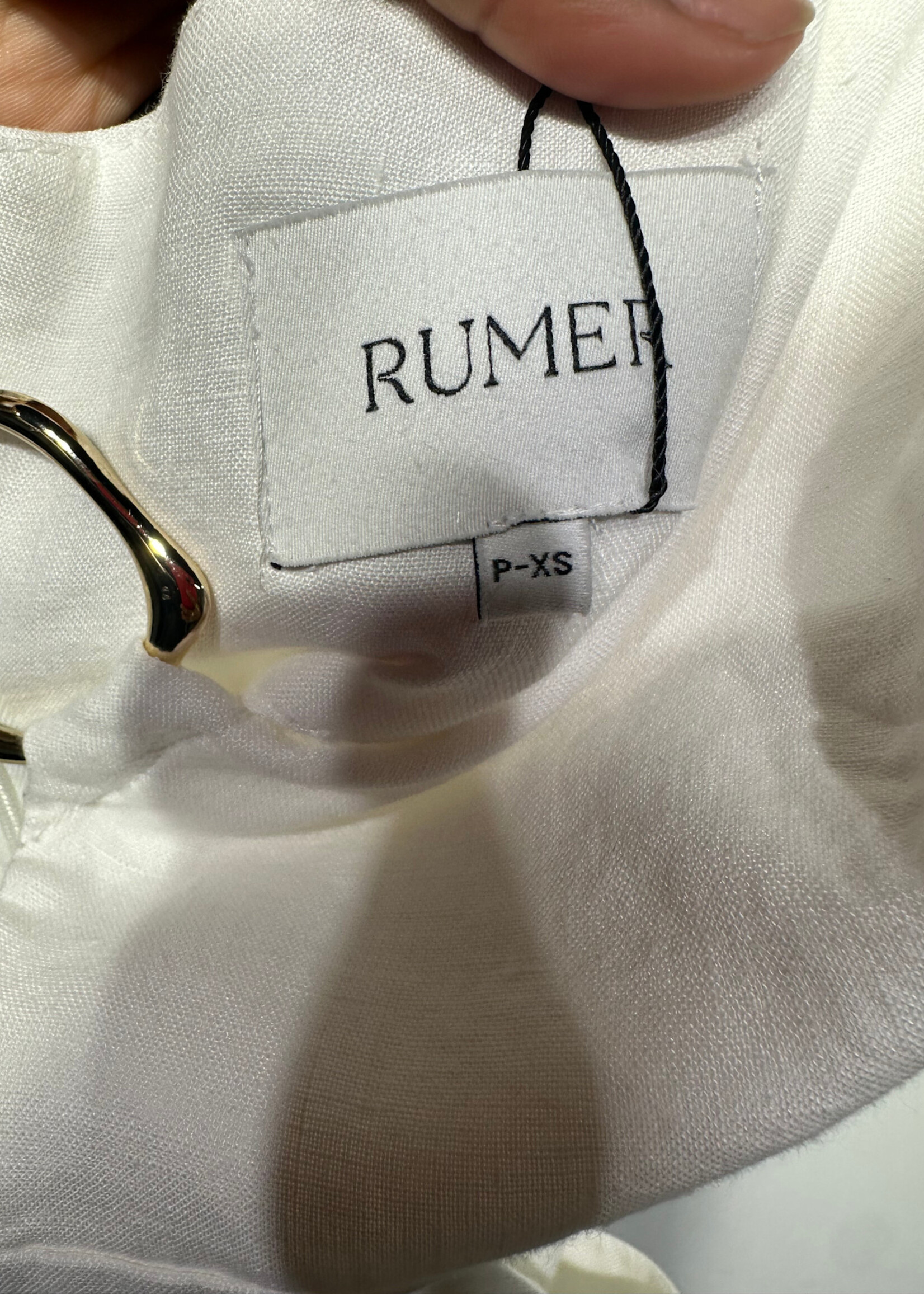 Rumer White Sleeveless Linen Jumpsuit Fem XS