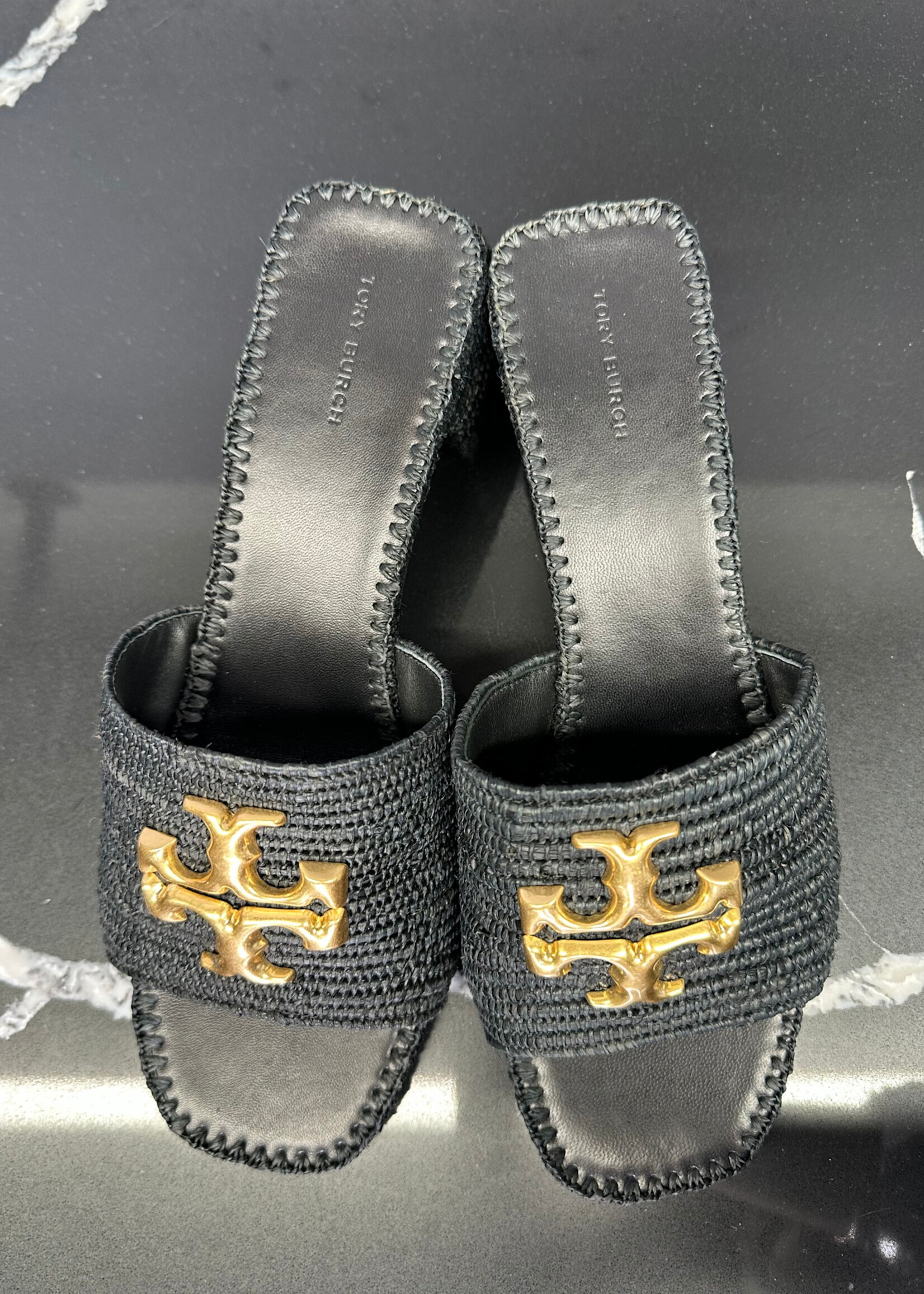 Tory Burch Eleanor Raffia Sandal 10