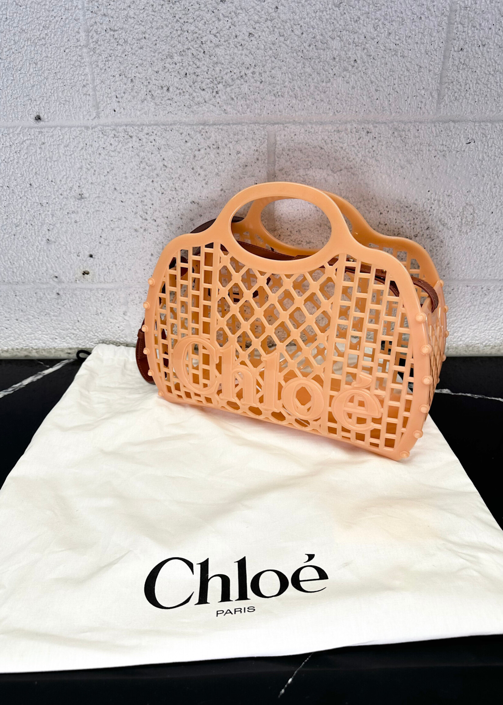 Chloe Cage Jelly Tote