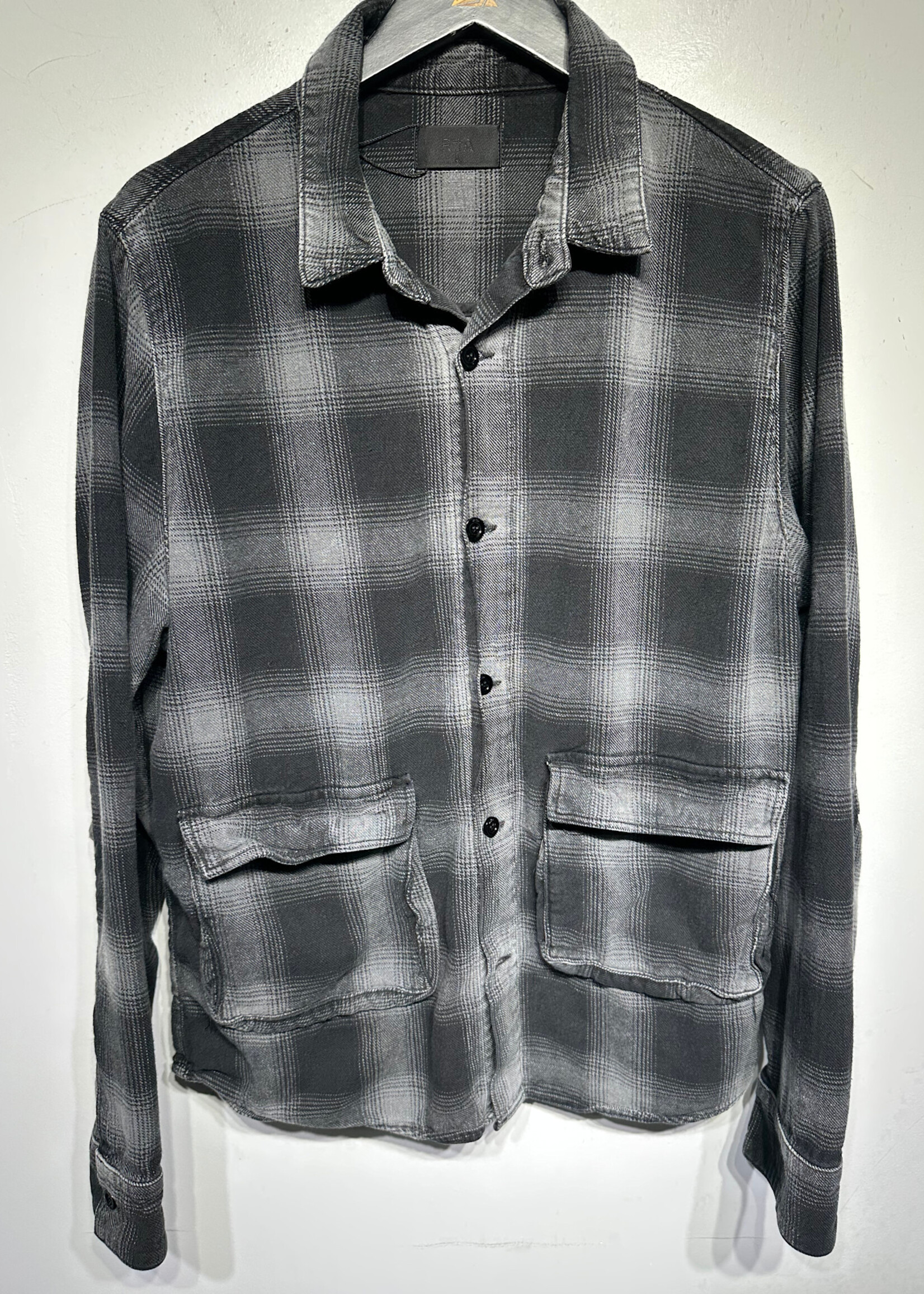 RTA Black /Grey L/S Bu Flannel Masc L