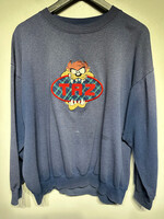 Taz Vintage Sun Faded Blue Sweater L AS IS