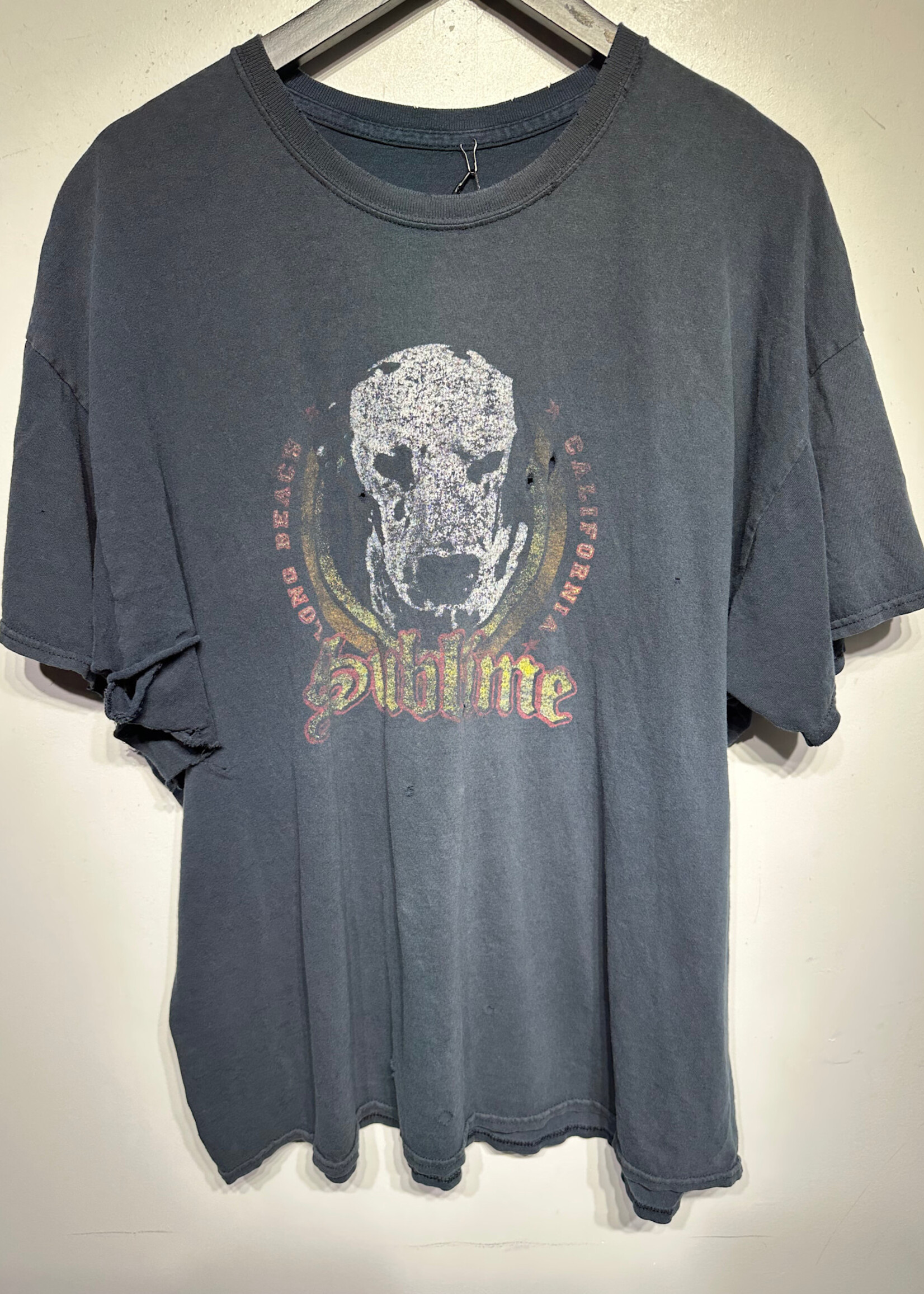 Sublime Long Beach Faded Black Tee XL AS IS