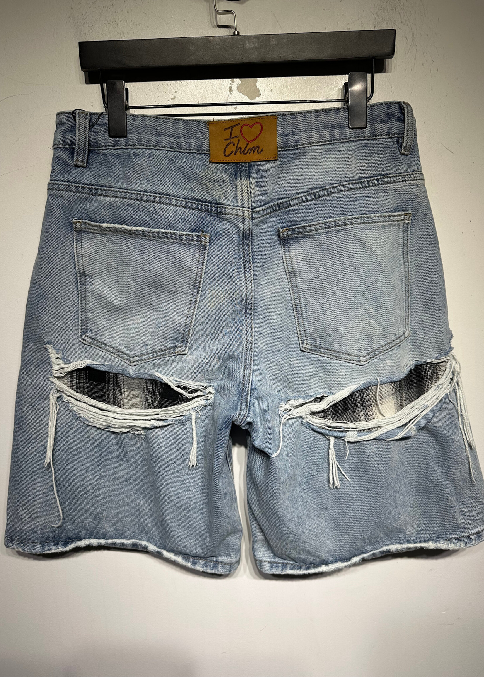 HMDD Distressed Denim Jorts Masc 34