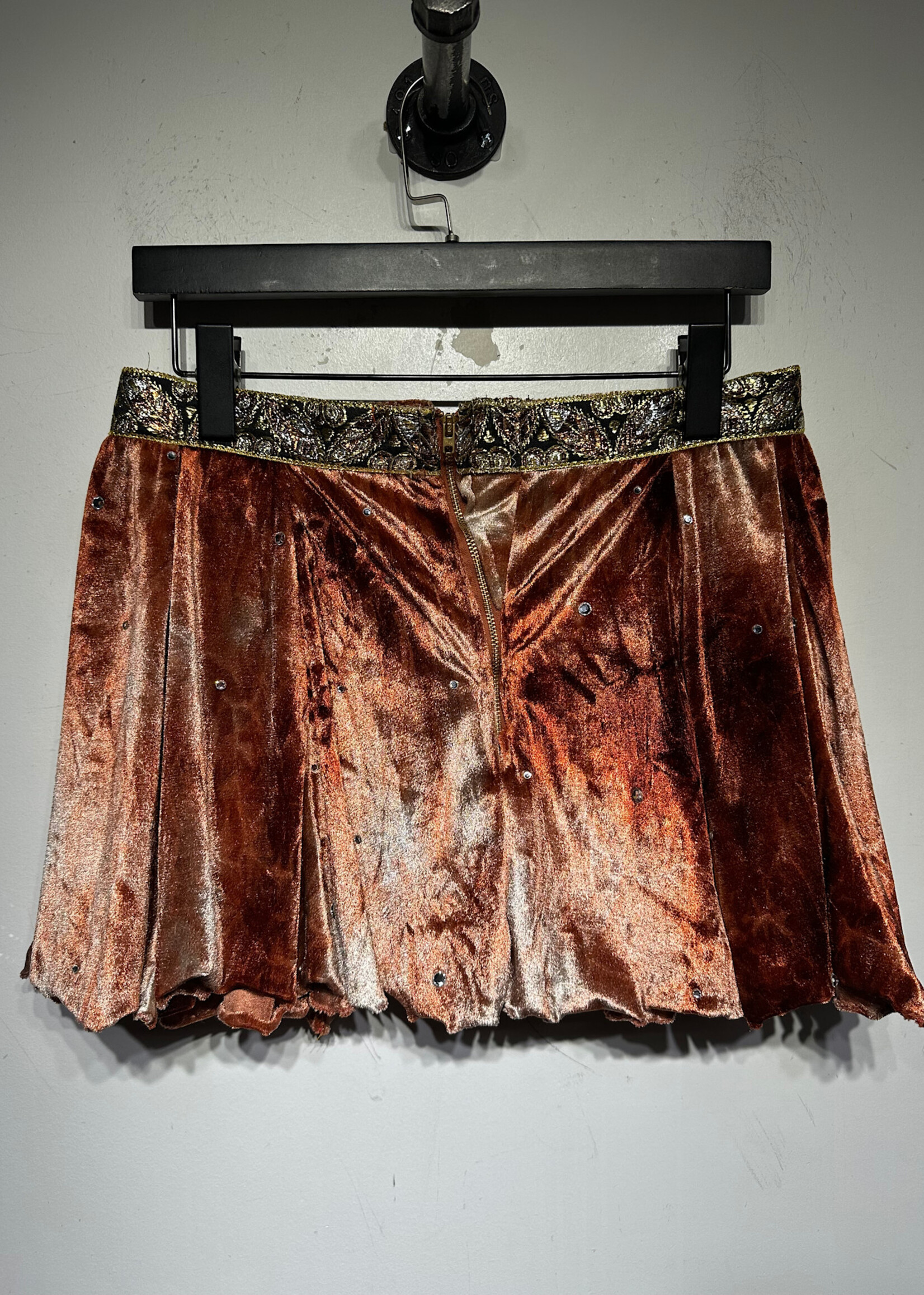 Dynamx Orange Tie Dye Top Skirt Set S Fem