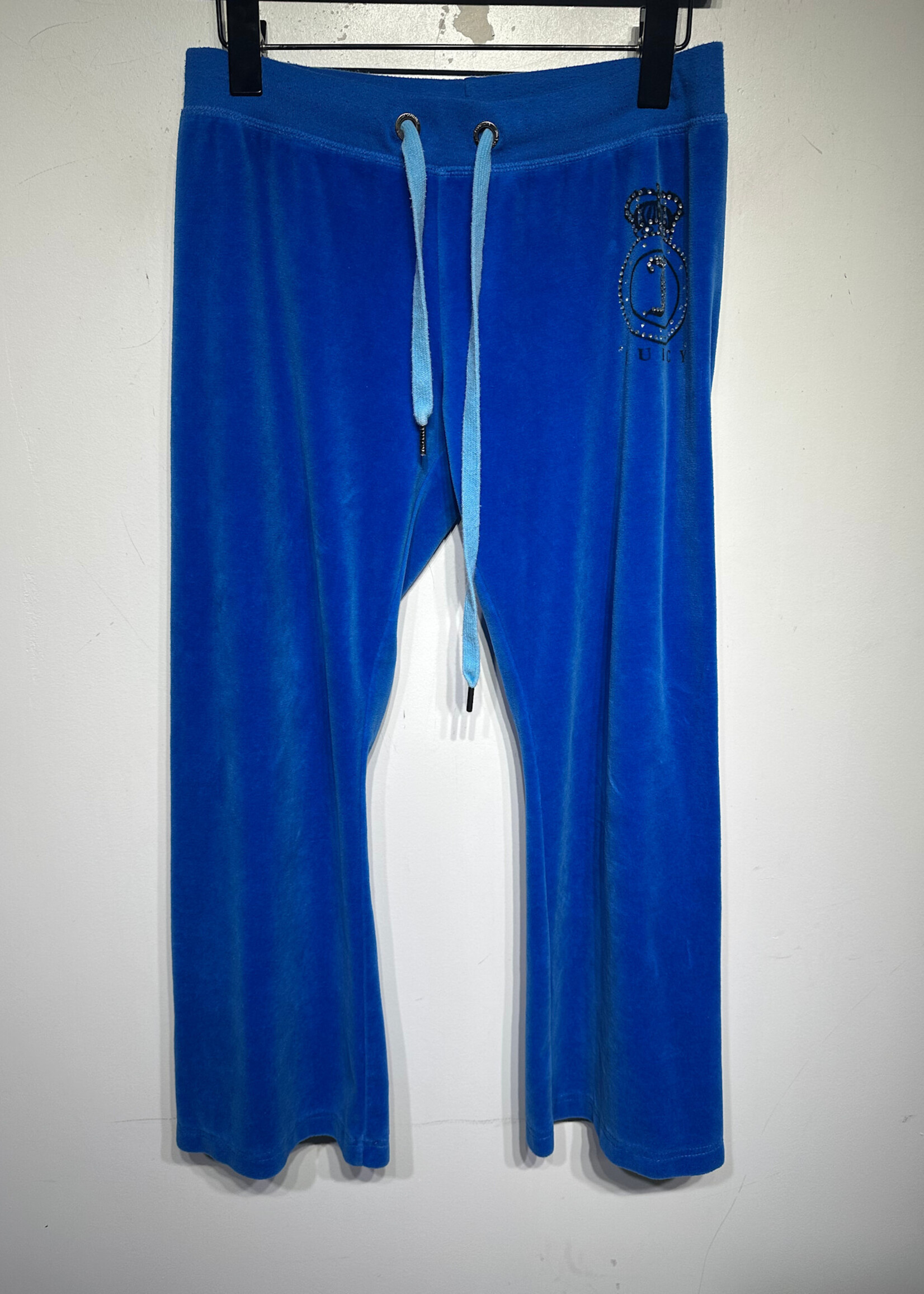 Juicy Y2K Cobalt Blue Track Pants Capri 28 Fem
