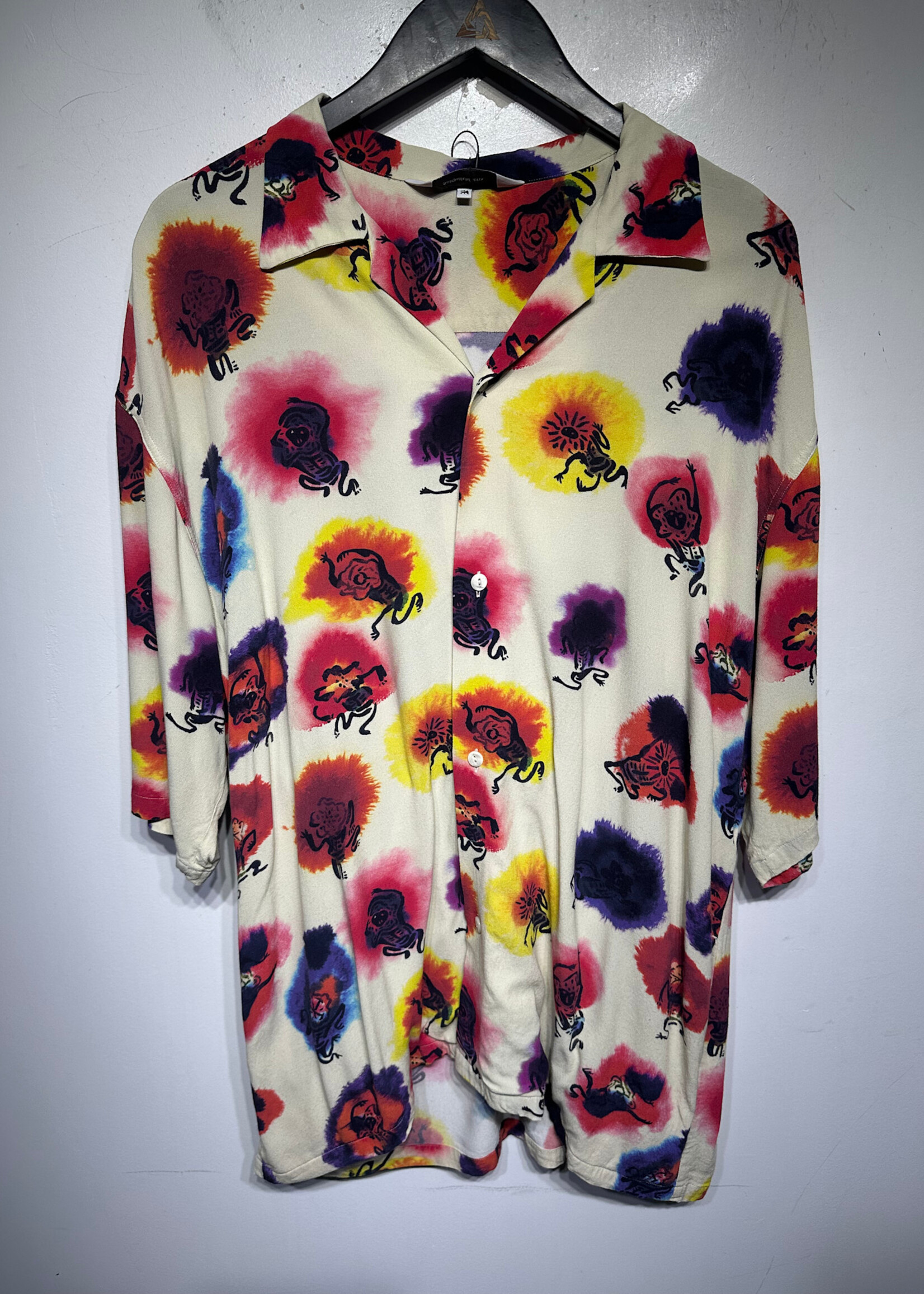 Sasquatchfabrix Multicolor Tribal Pattern Shirt XL