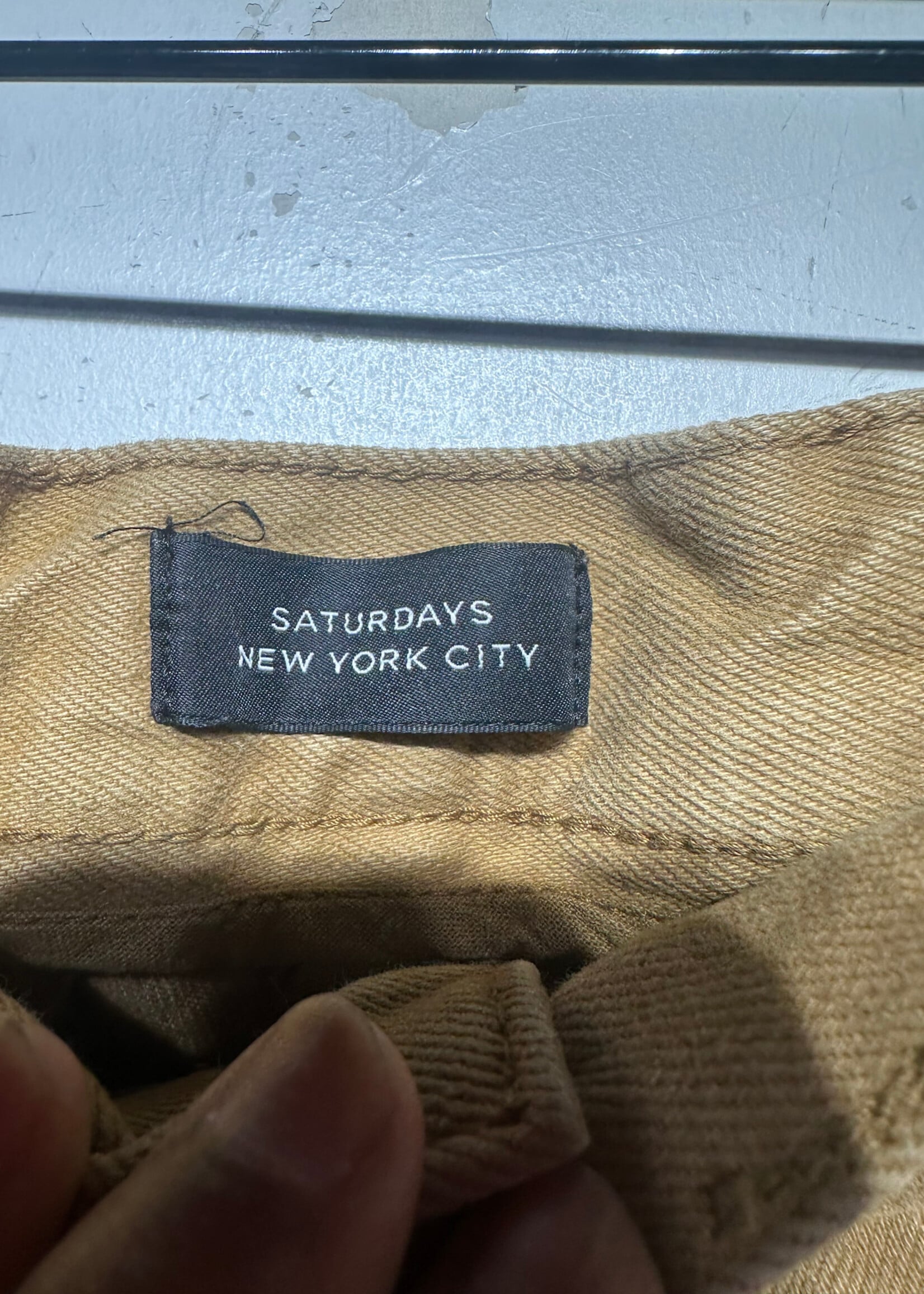 Saturdays Nyc Beige Loose Fitted Pants 34