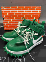 Nike Off White Air Force One Mid Pine Green Sneakers 8