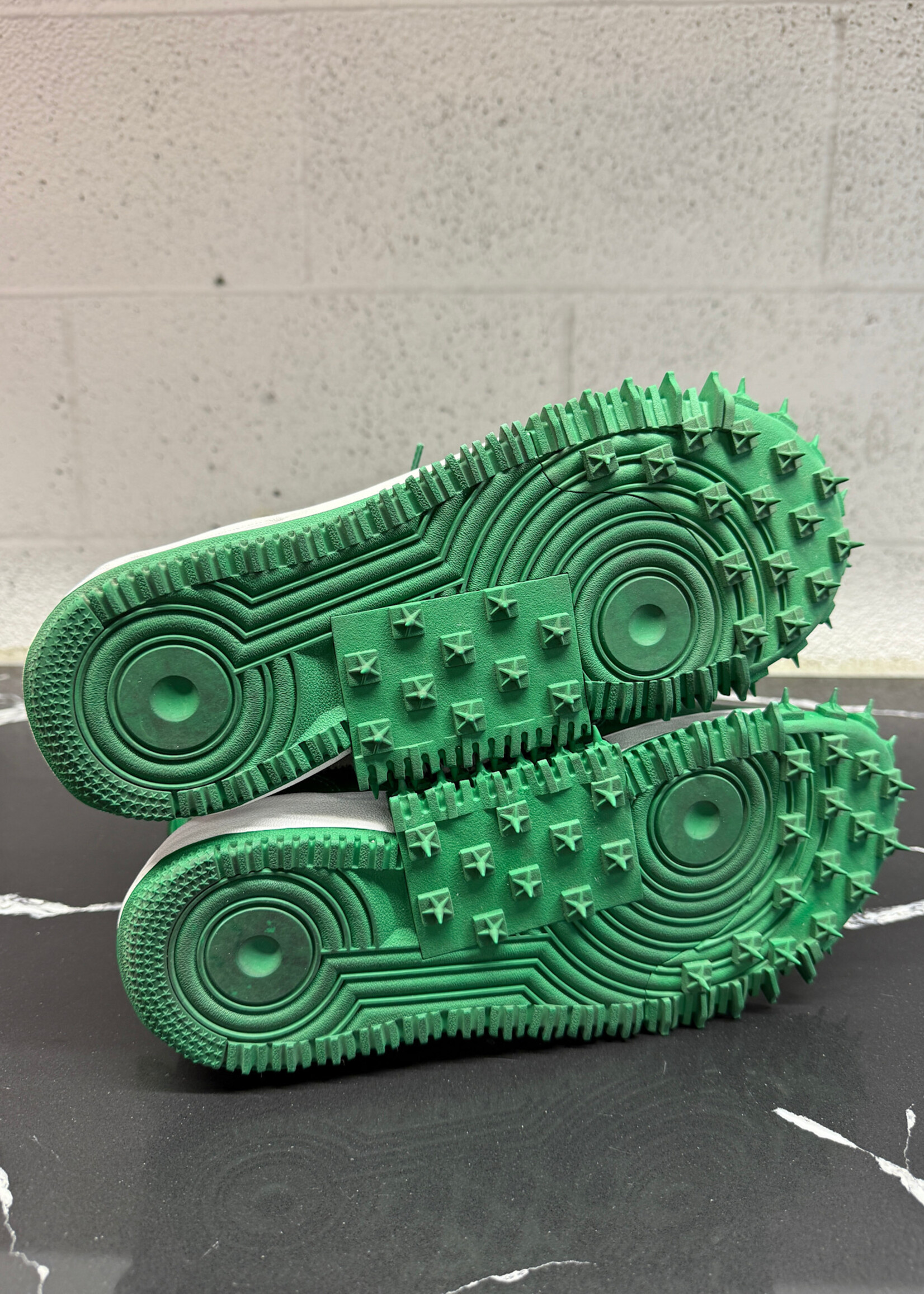 Nike Off White Air Force One Mid Pine Green Sneakers 8