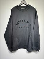 Essentials Black On Black Logo Sweater L