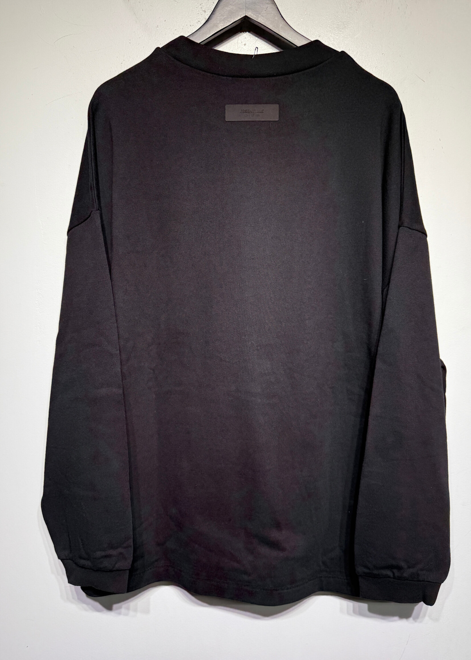 Essentials Black On Black Logo Sweater L