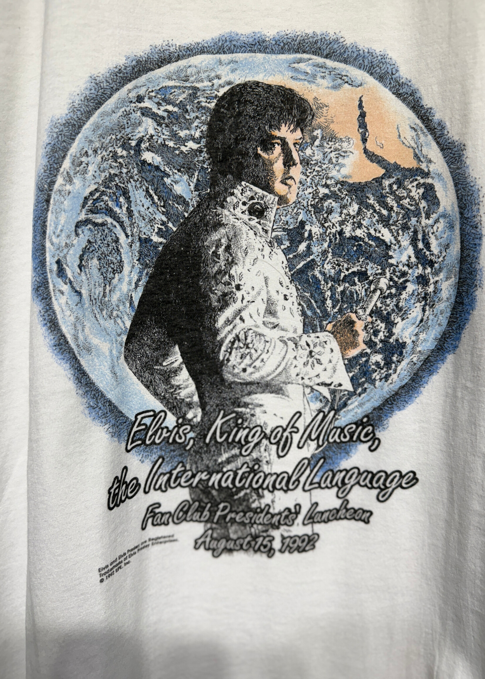 Elvis Vintage 92 White Tee XXL