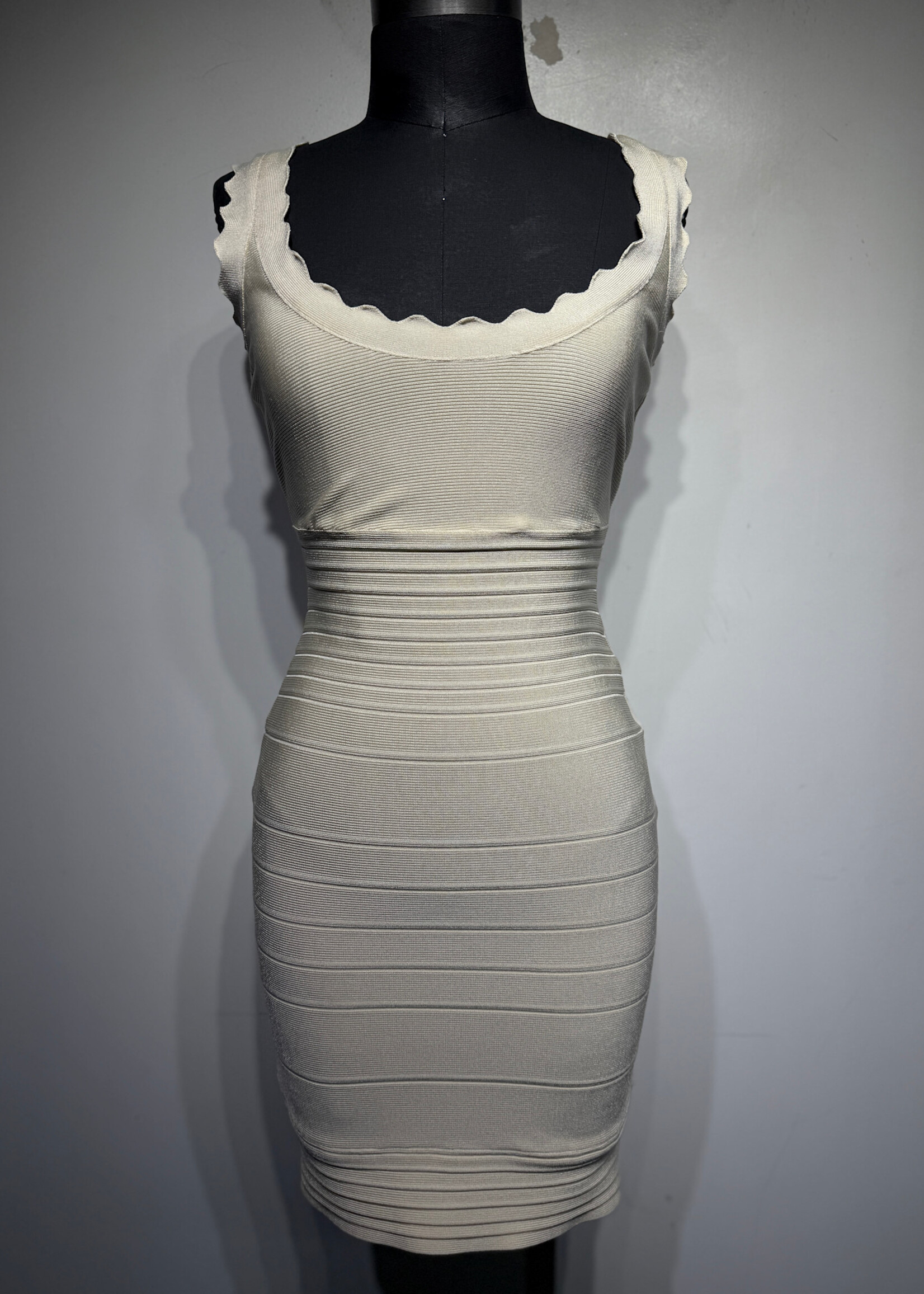 Herve Leger White Bandage Dress S