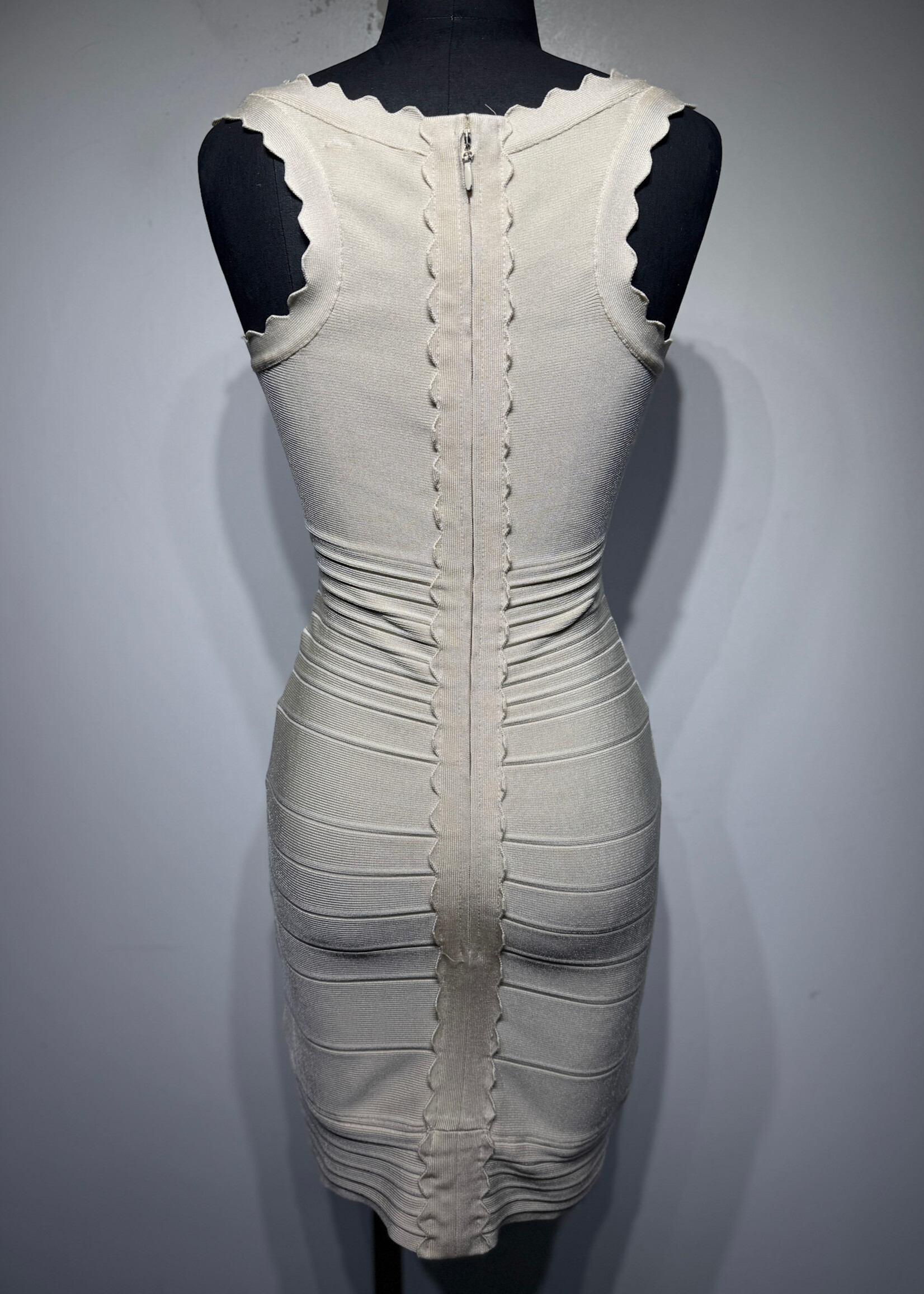 Herve Leger White Bandage Dress S
