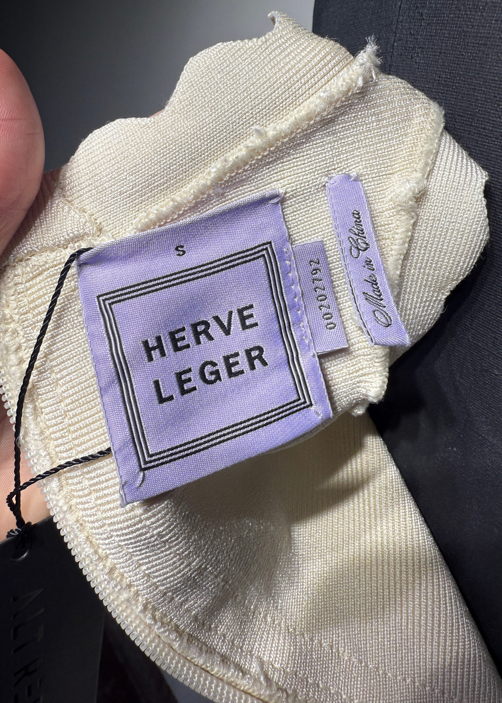 Herve Leger White Bandage Dress S