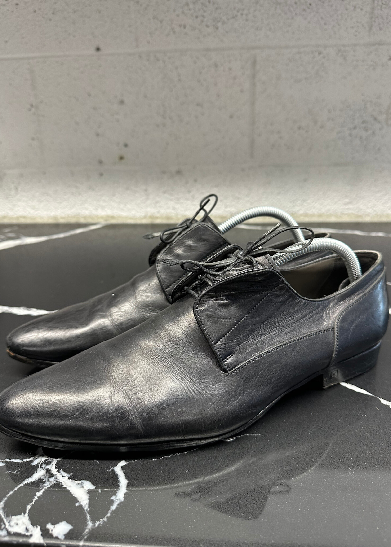 Louis Vuitton Black Point Toe Derbie  LV 8.5 Fits 9.5