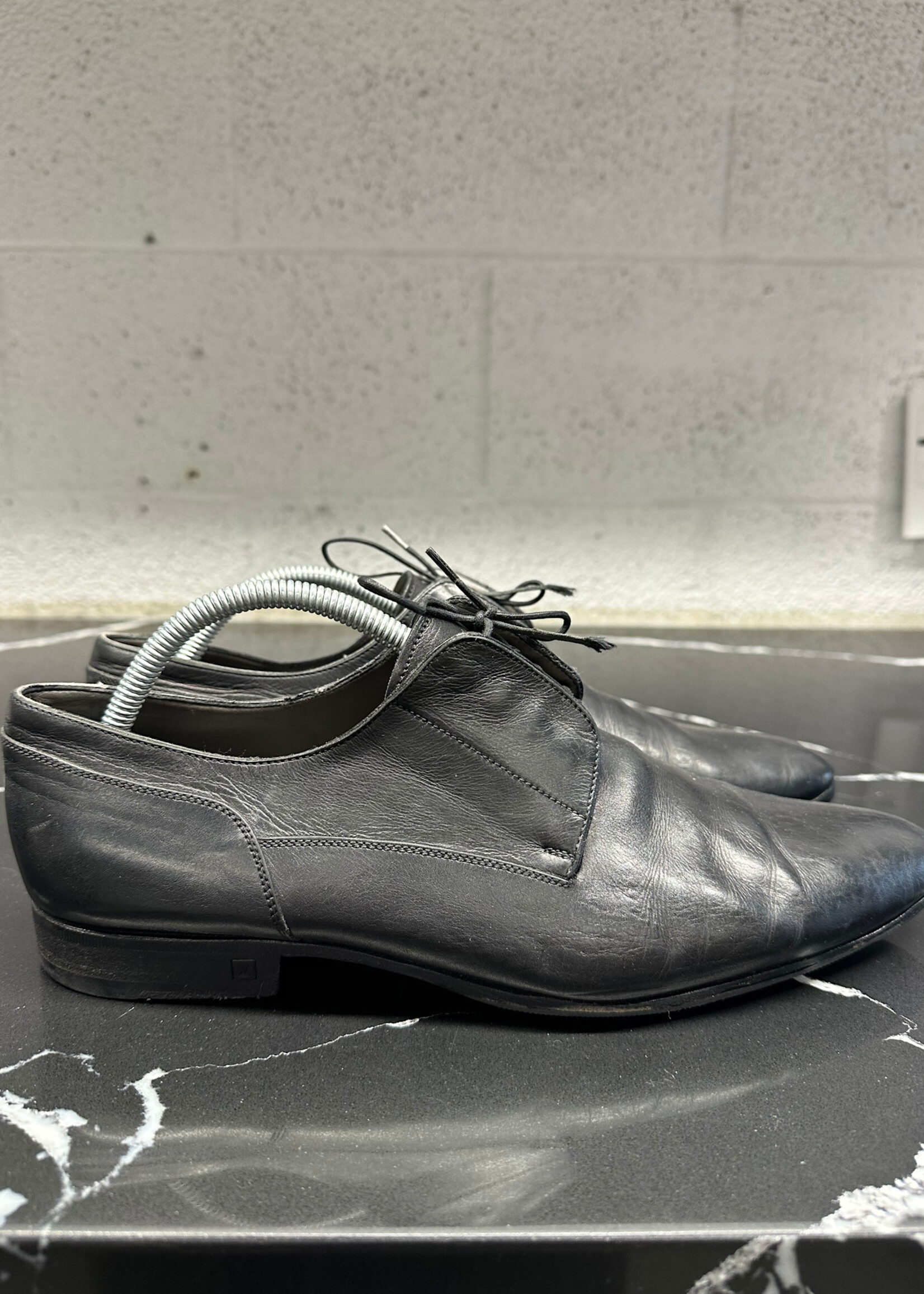 Louis Vuitton Black Point Toe Derbie  LV 8.5 Fits 9.5