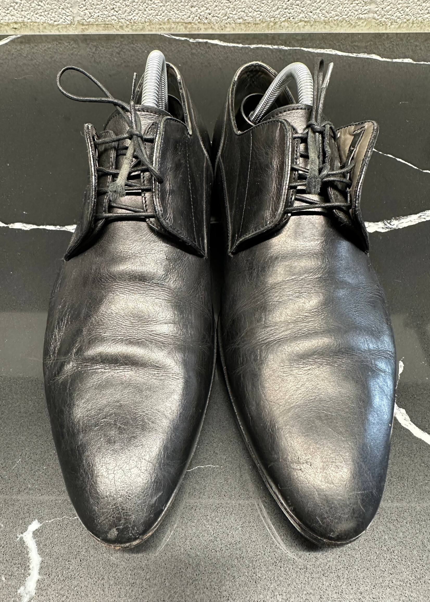 Louis Vuitton Black Point Toe Derbie  LV 8.5 Fits 9.5