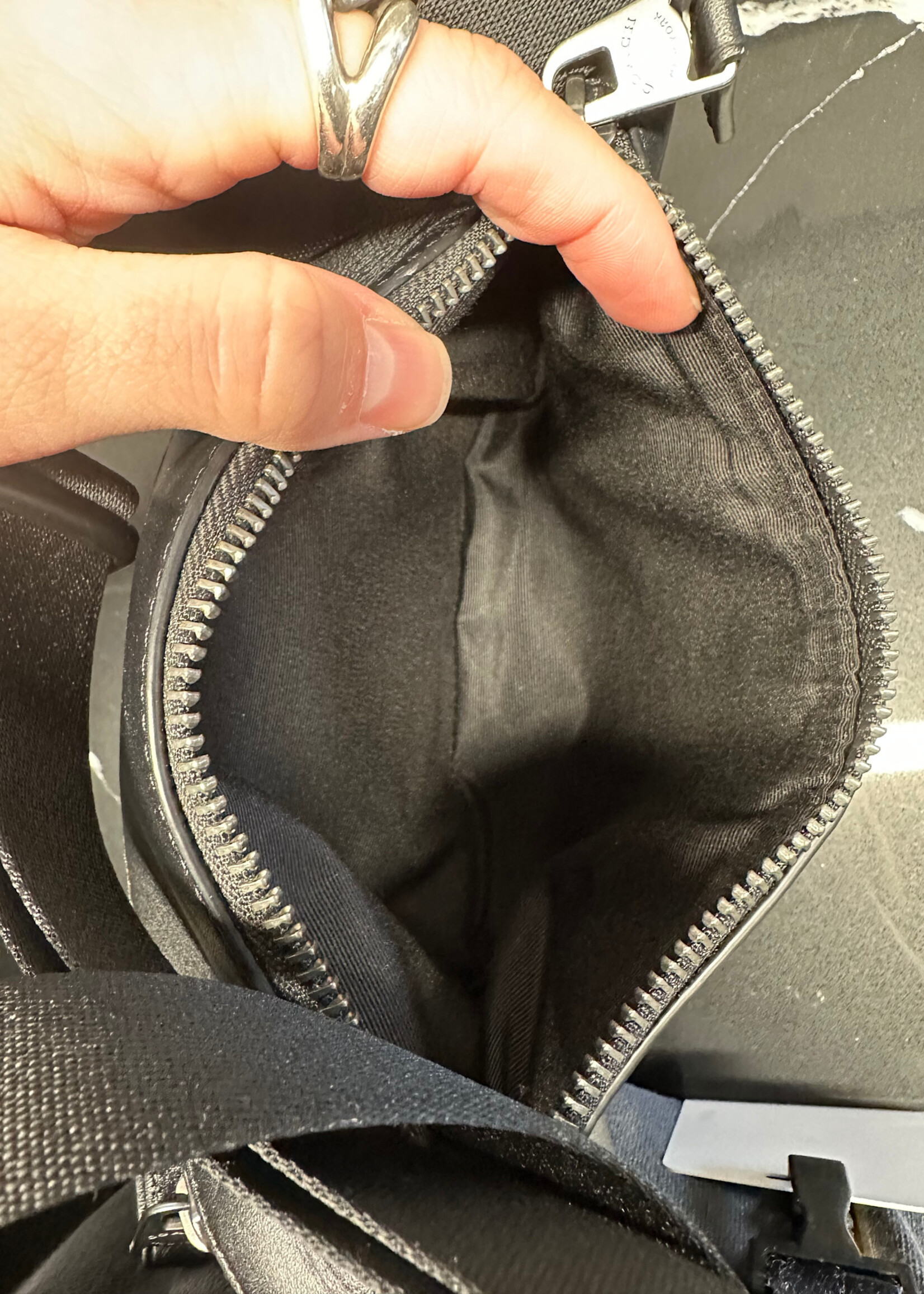 Coach Black Monogram Waist Bag