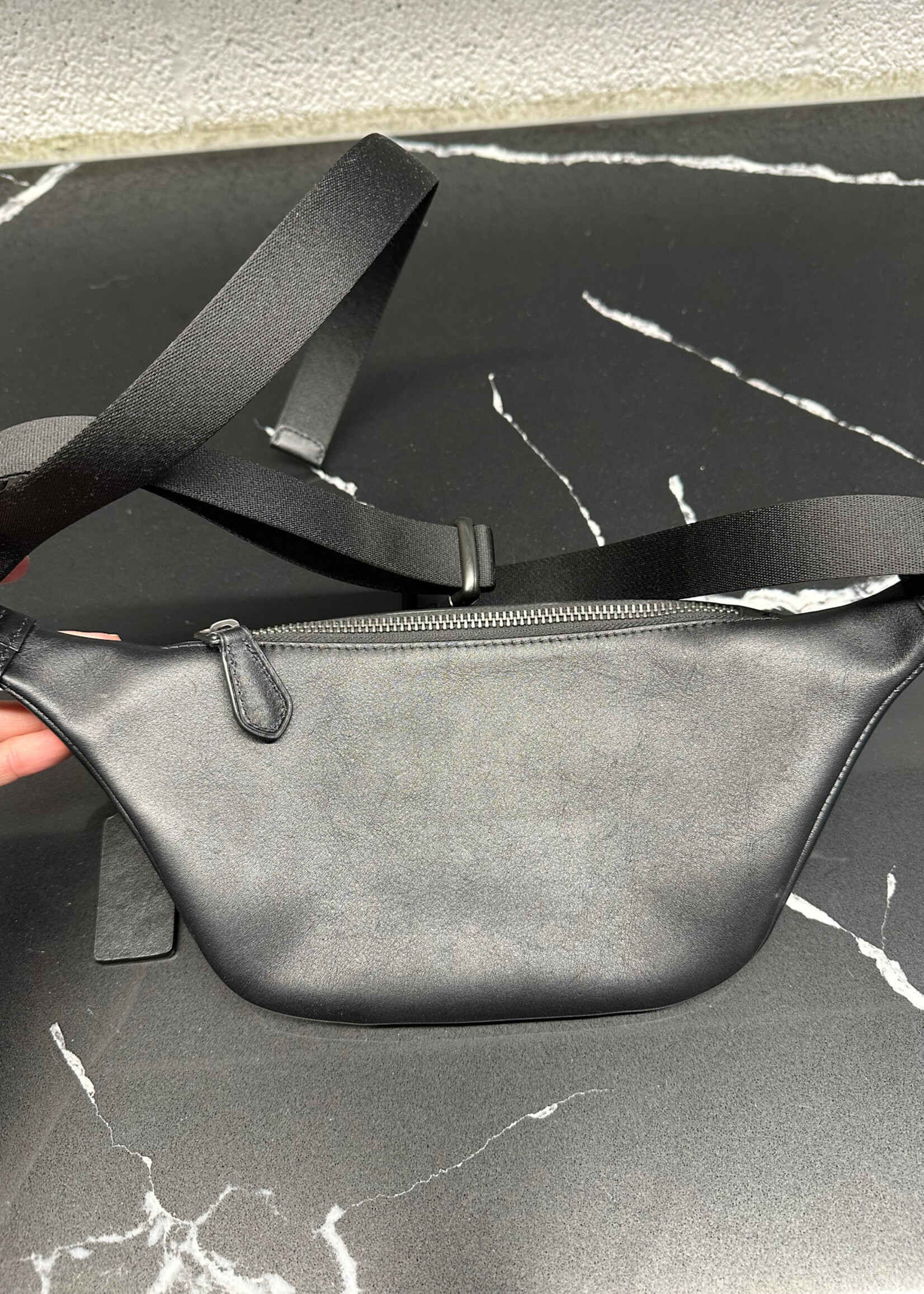 Coach Black Monogram Waist Bag