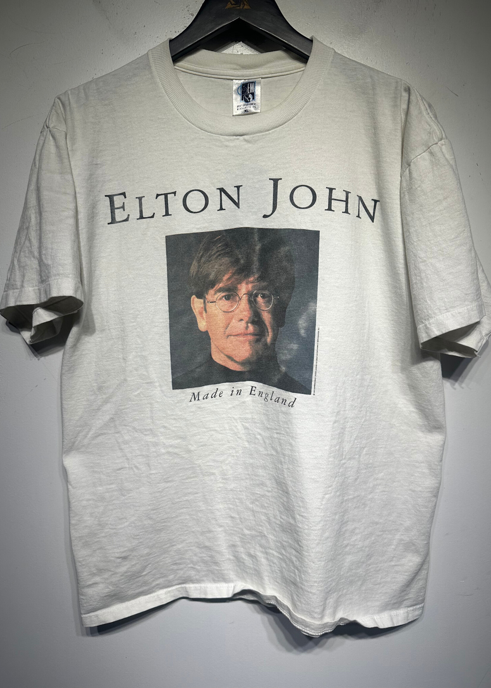 Elton John Made In England White 95 Tour Tee XL