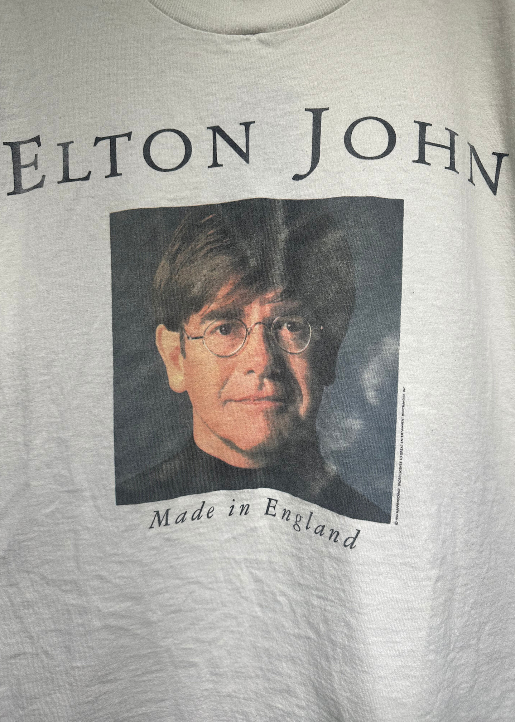 Elton John Made In England White 95 Tour Tee XL