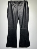 Polo Jeans Black Leather Flared Jeans Fem 29
