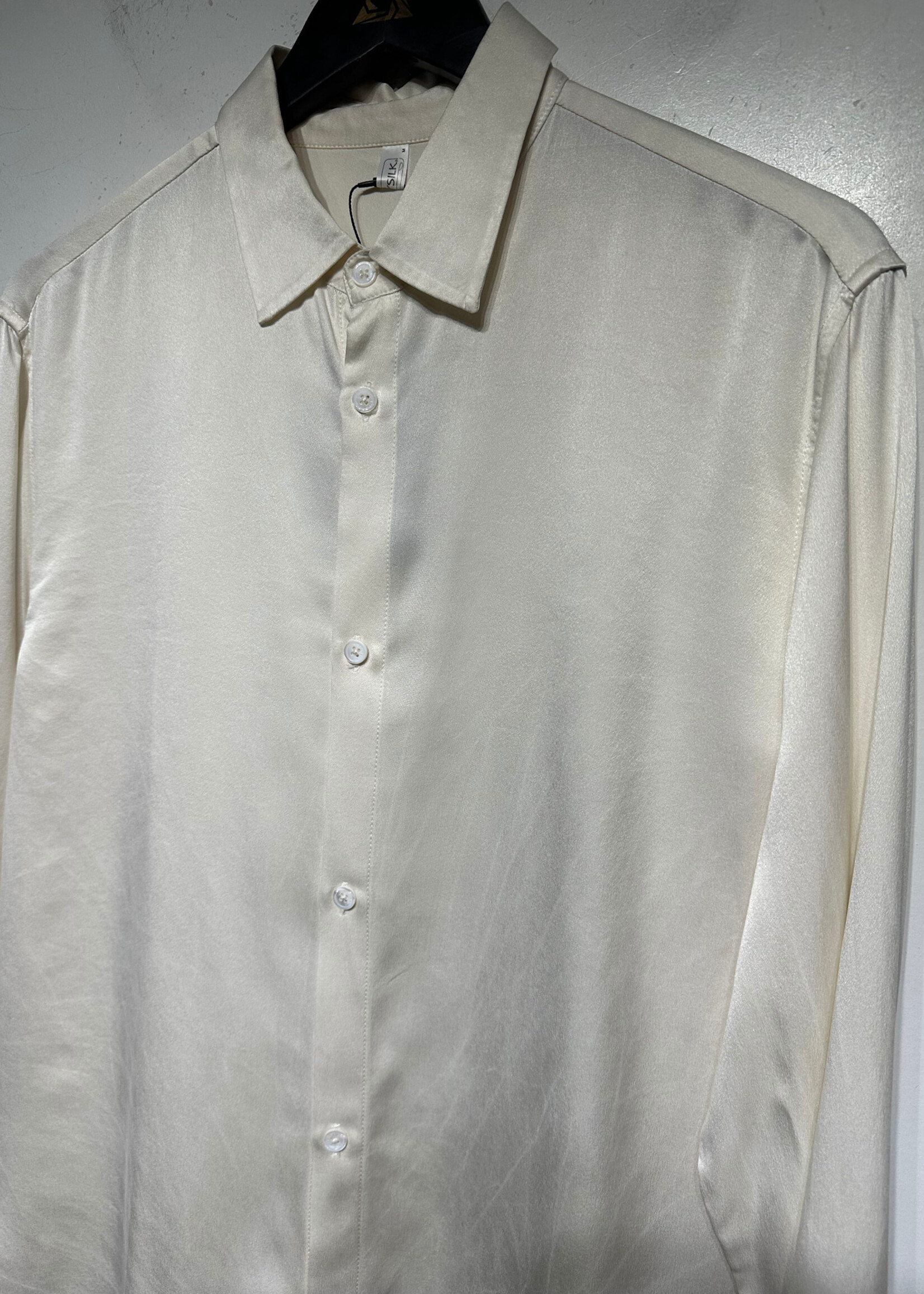 Lily Silk Crème LS Silk Blouse M