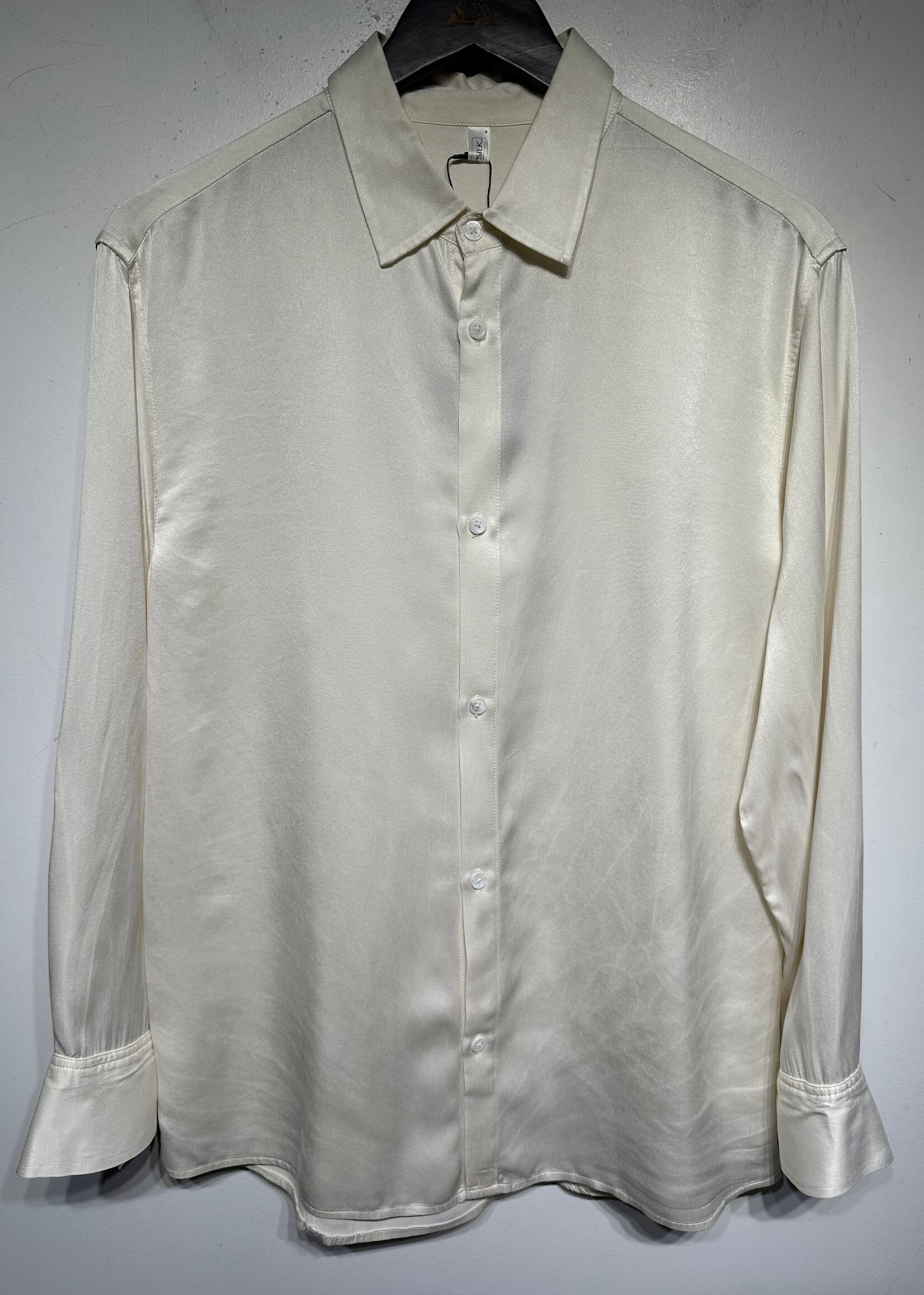 Lily Silk Crème LS Silk Blouse M