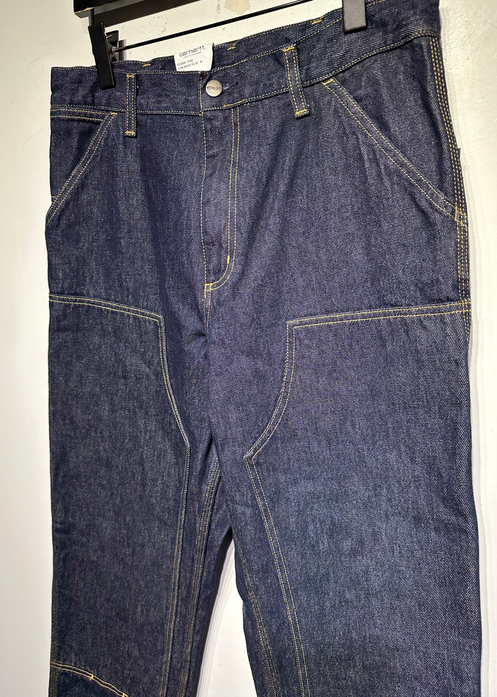 NWT Carhartt WIP Dark Wash Double Knees Masc 30