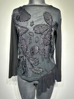 Nikky Mosaic Y2K Black Avant Garde LS M