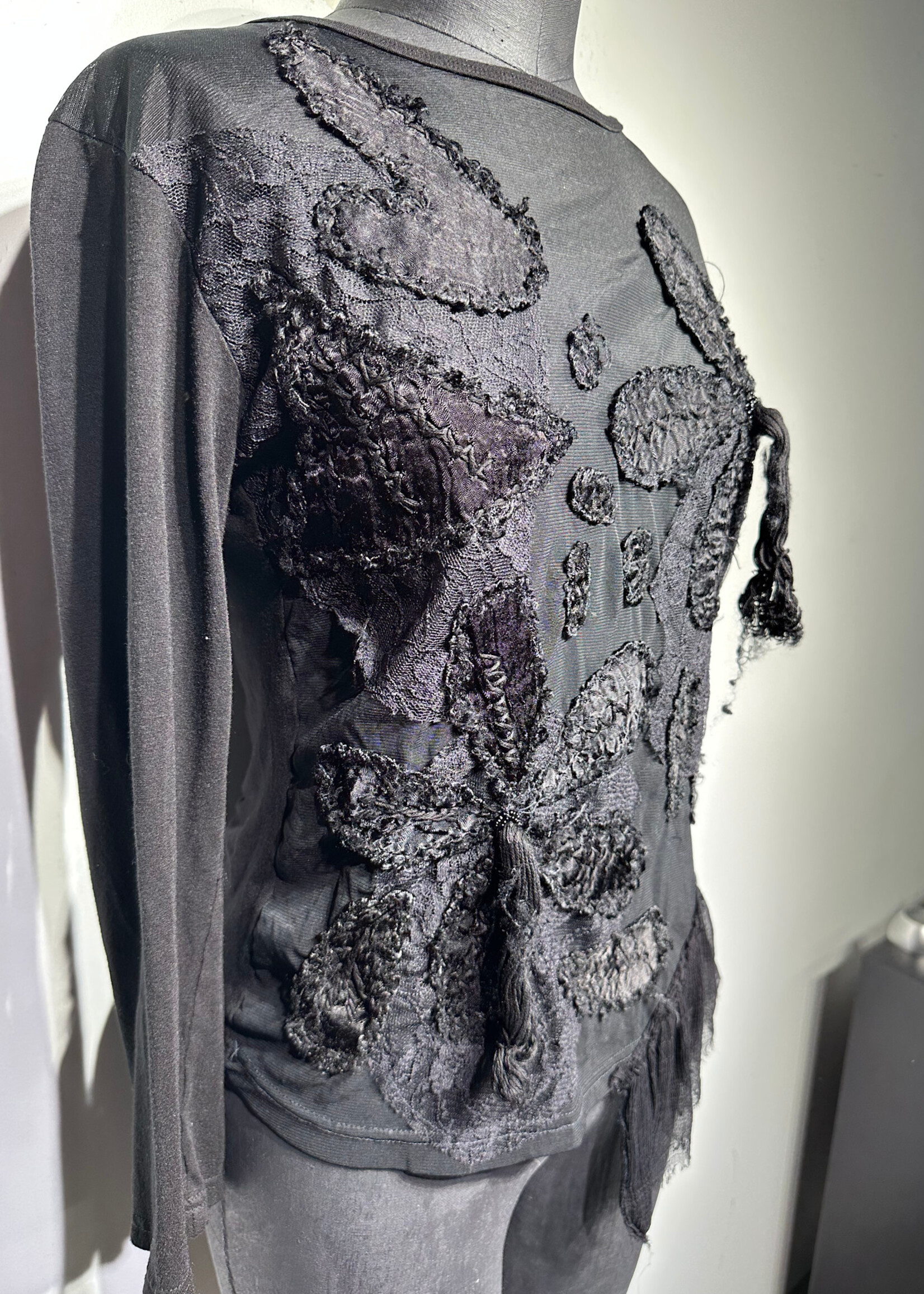 Nikky Mosaic Y2K Black Avant Garde LS M