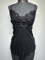 Twenty One 2000s Black Sequin Tank S