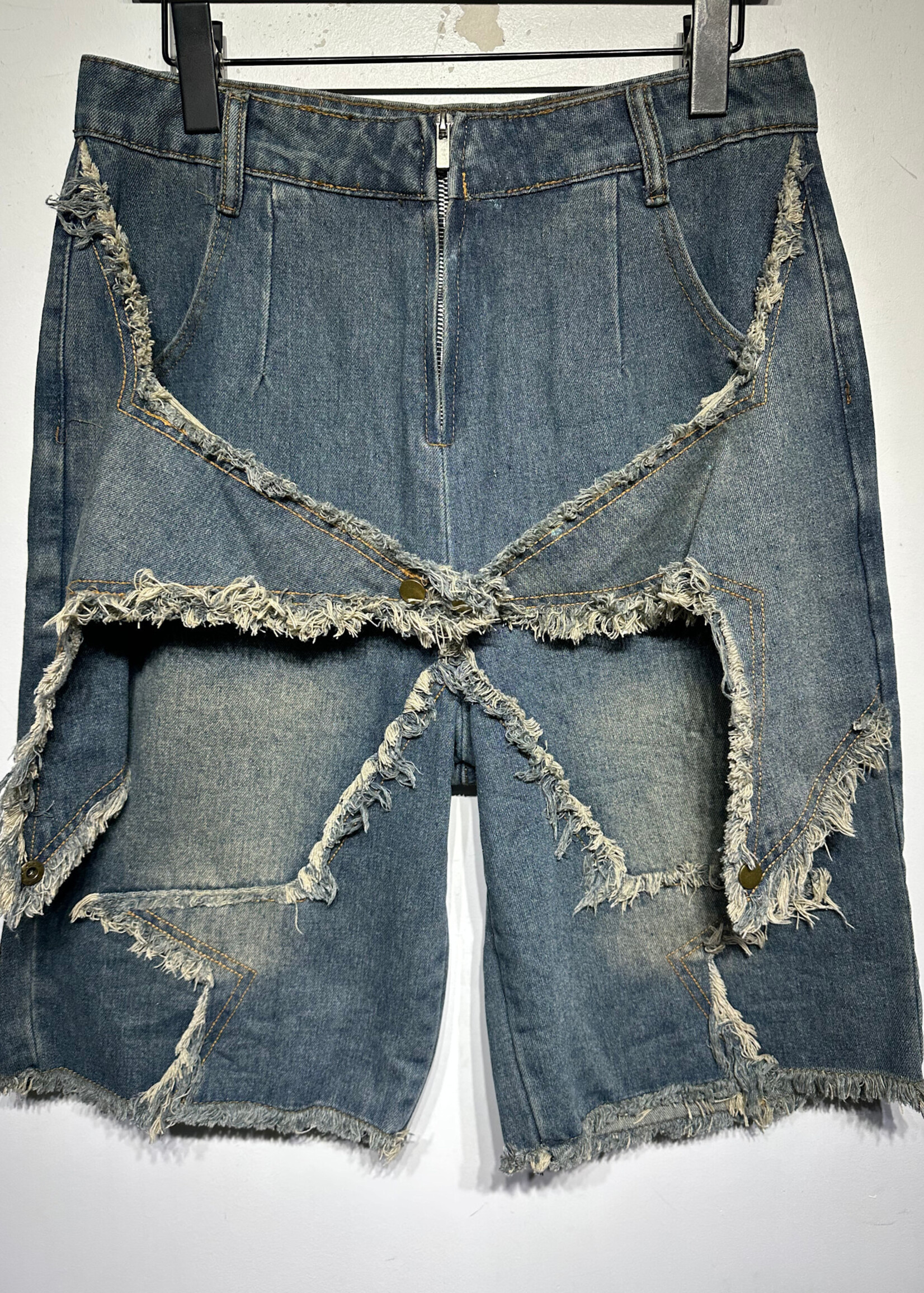 Supermade Star Fringe Baggy Jorts Unisex 30