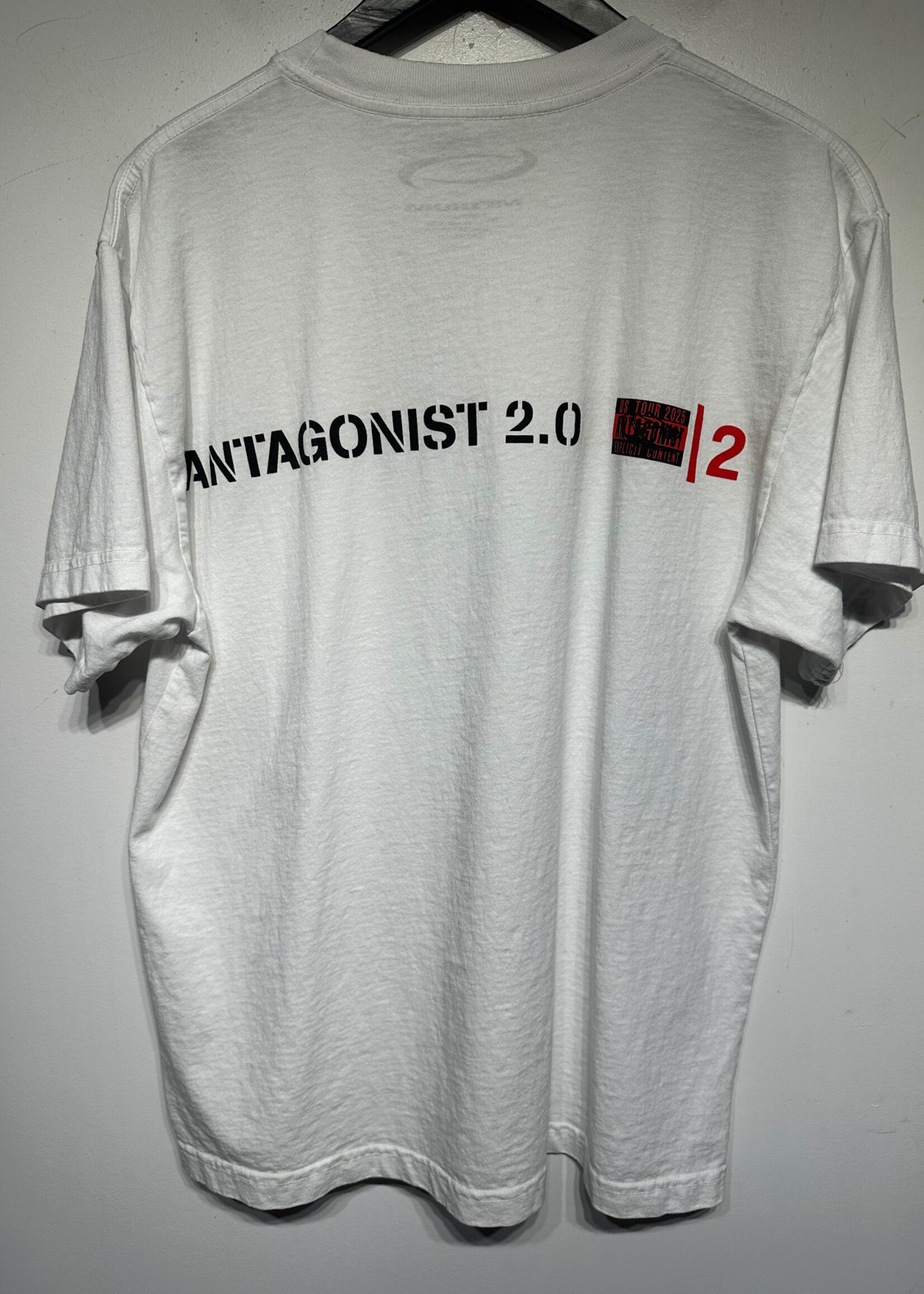 Antagonist Tour White Graphic Playboi Carti Tee Masc M