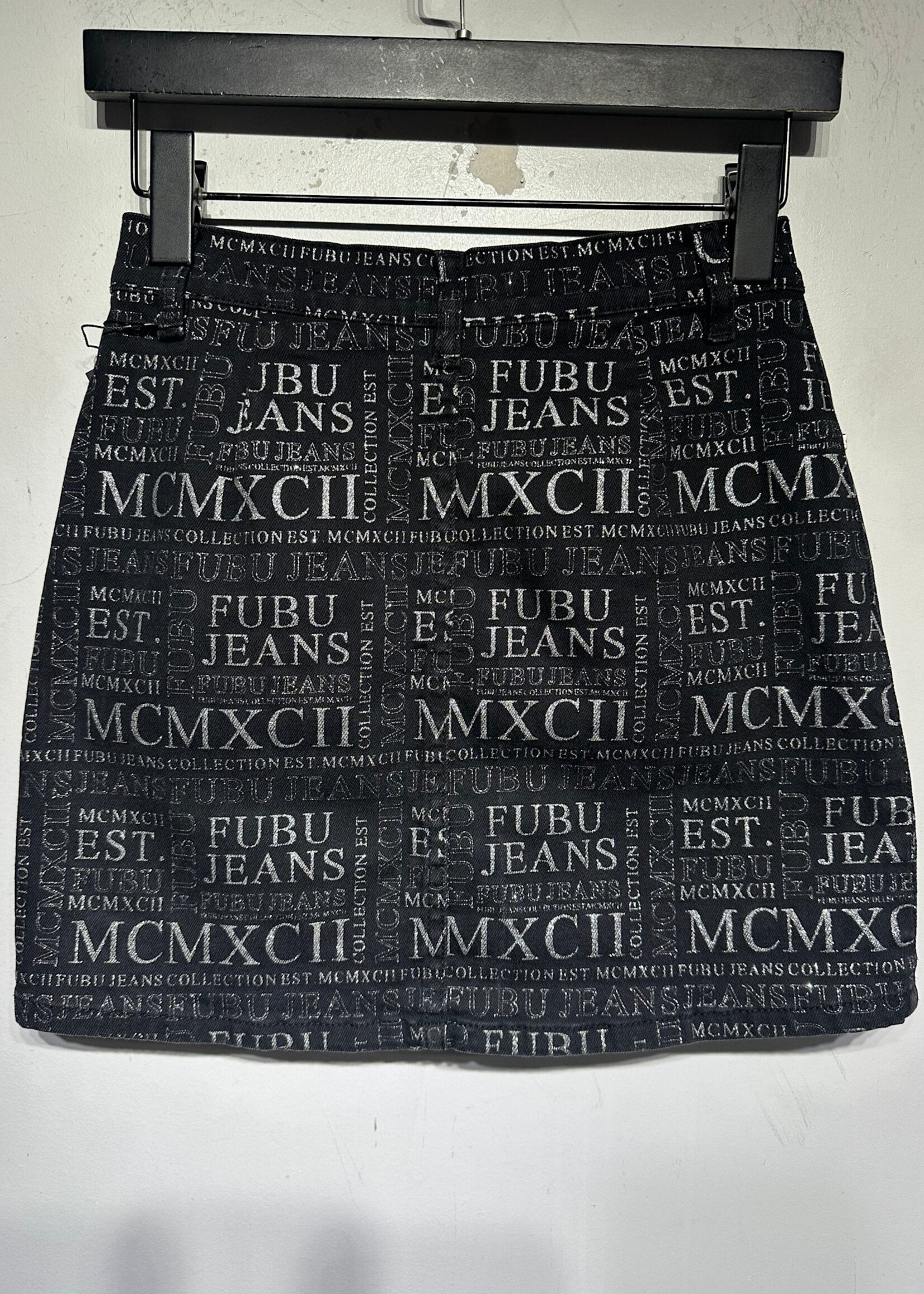 Fubu Black Midi Skirt Fem 26