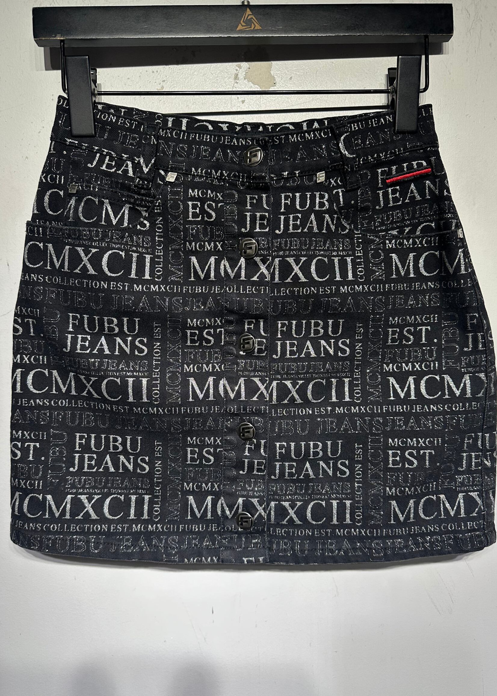 Fubu Black Midi Skirt Fem 26