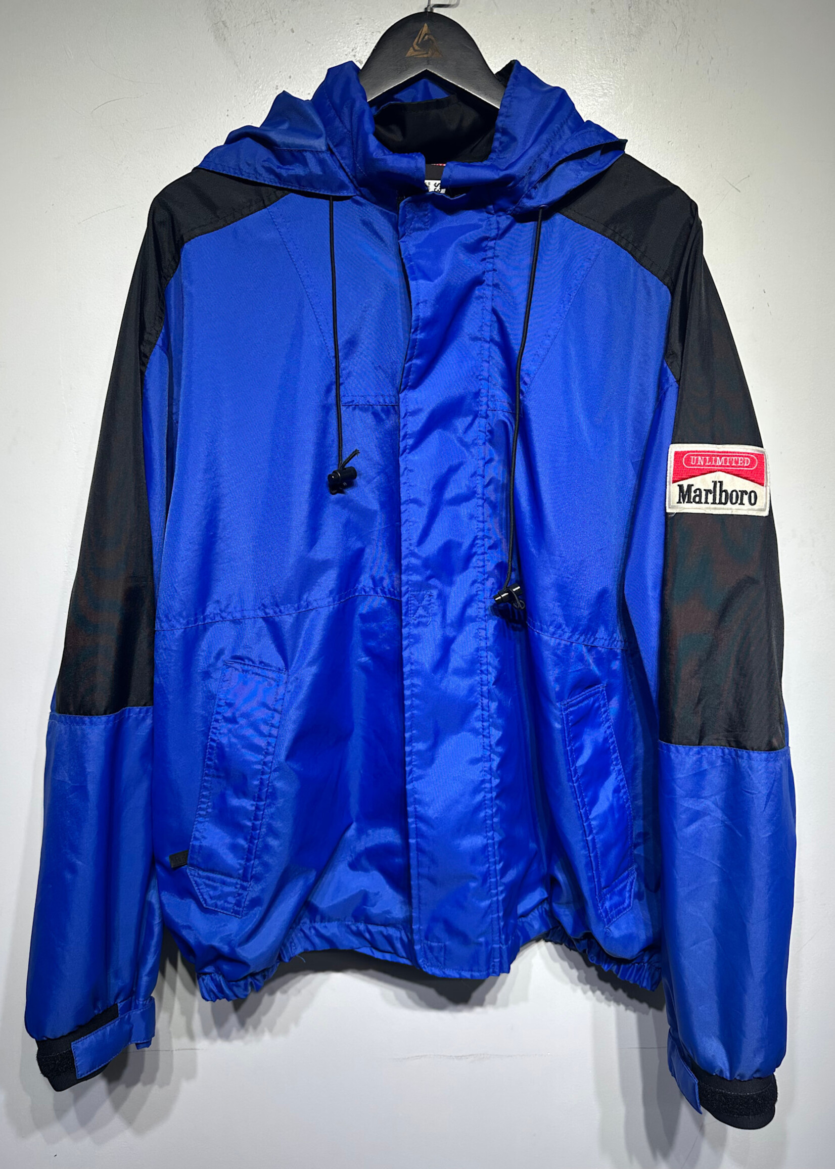Marlboro Blue Nylon Vintage Anorak Jacket XL