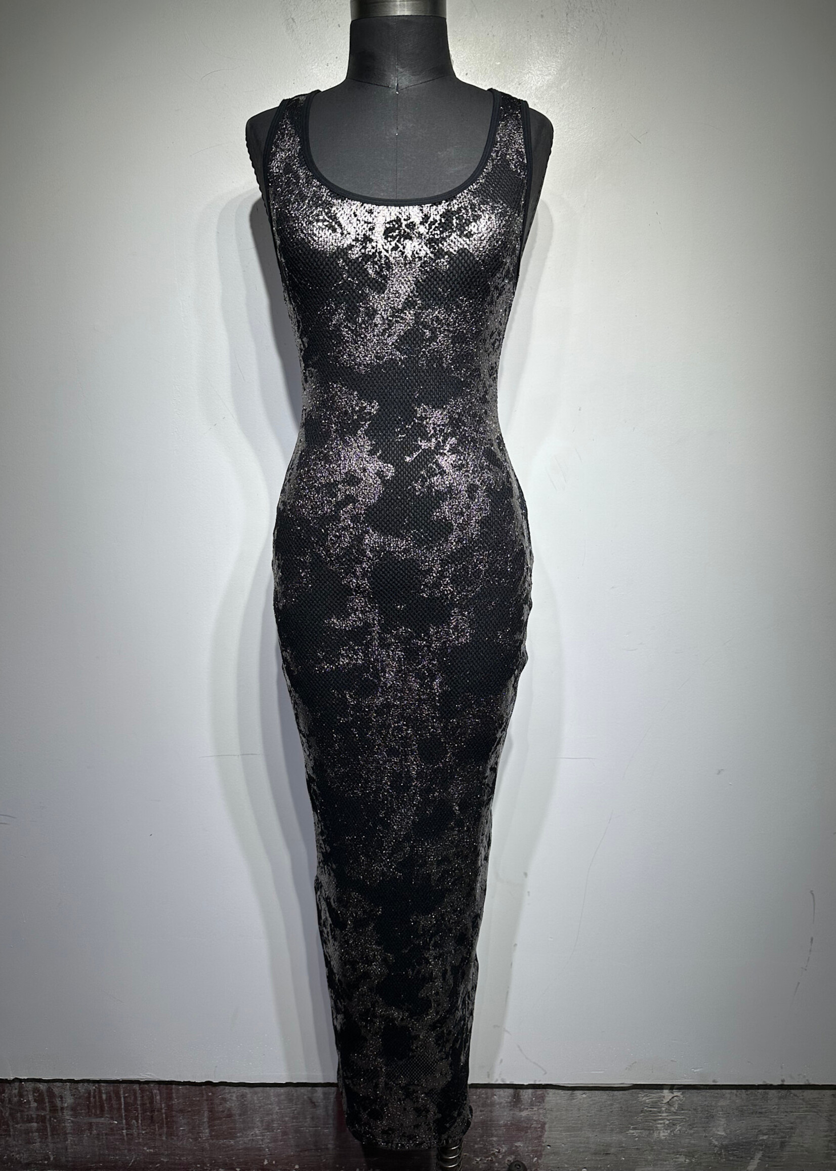 NWT Diesel X Savage Fenty Metallic Maxi Dress S